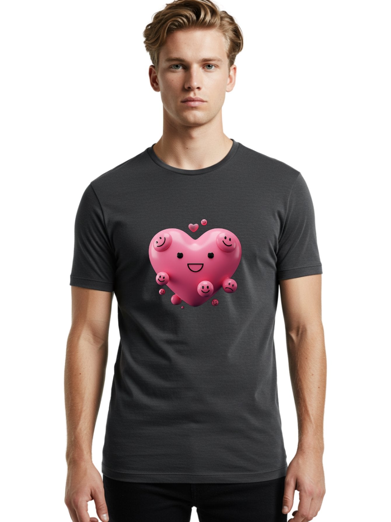 Pink-Heart-7 Men'S Graphic Tee, 100% Cotton, Comfortable Casual Summer Wear, Machine Washable, Vintage Camera, Old Camera, Antique Camera, Black Camera, Classic Photography, Photography Equipment, Nostalgic Device, Film Camera, Camera Art Baj678 28