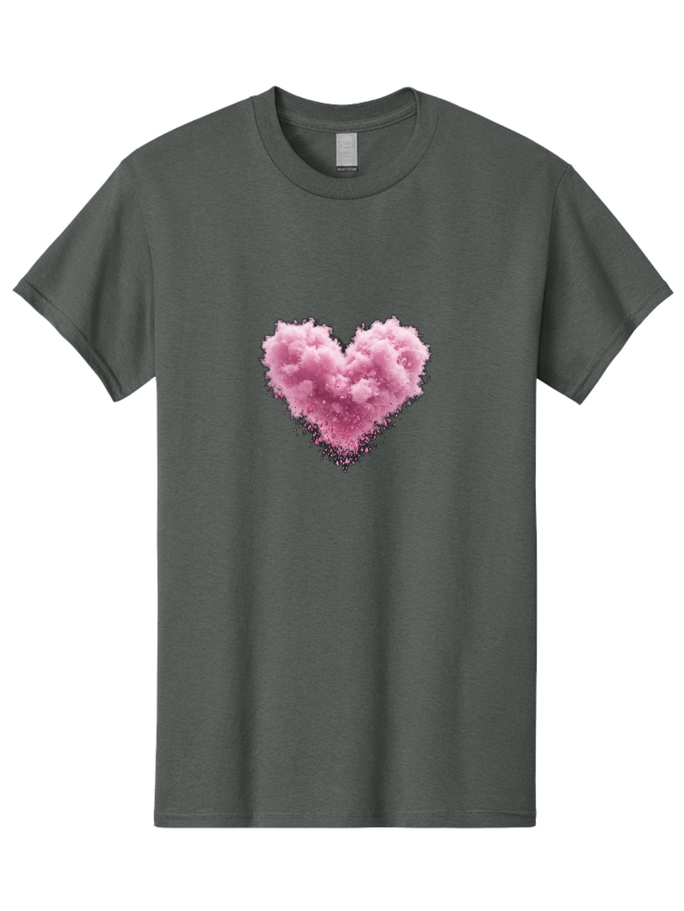 Pink-Heart-Cloud Men'S Graphic Tee, 100% Cotton, Comfortable Casual Summer Wear, Machine Washable, Vintage Camera, Old Camera, Antique Camera, Black Camera, Classic Photography, Photography Equipment, Nostalgic Device, Film Camera, Camera Art Baj680 3