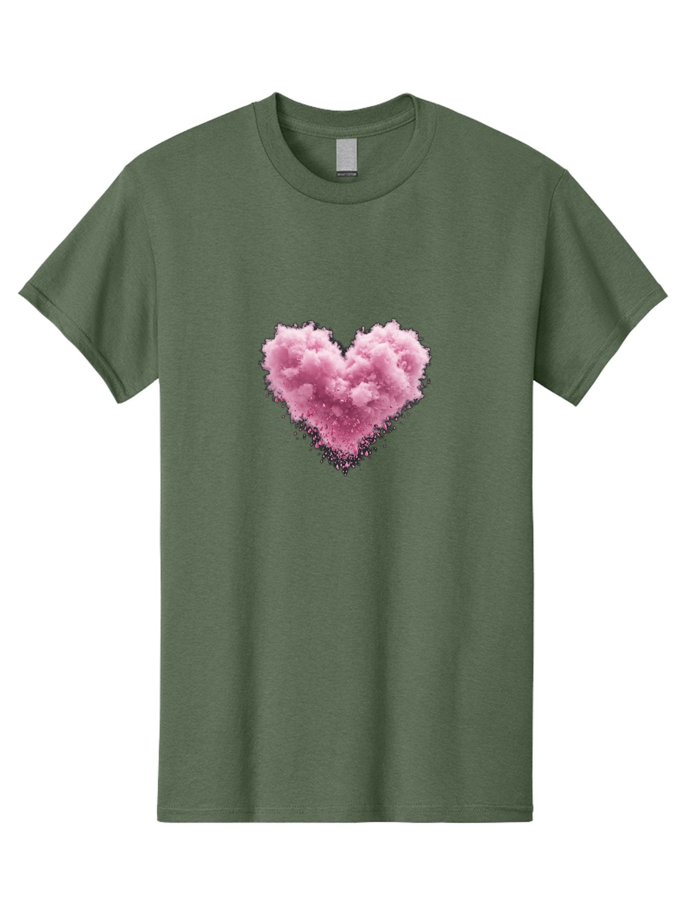 Pink-Heart-Cloud Men'S Graphic Tee, 100% Cotton, Comfortable Casual Summer Wear, Machine Washable, Vintage Camera, Old Camera, Antique Camera, Black Camera, Classic Photography, Photography Equipment, Nostalgic Device, Film Camera, Camera Art Baj680