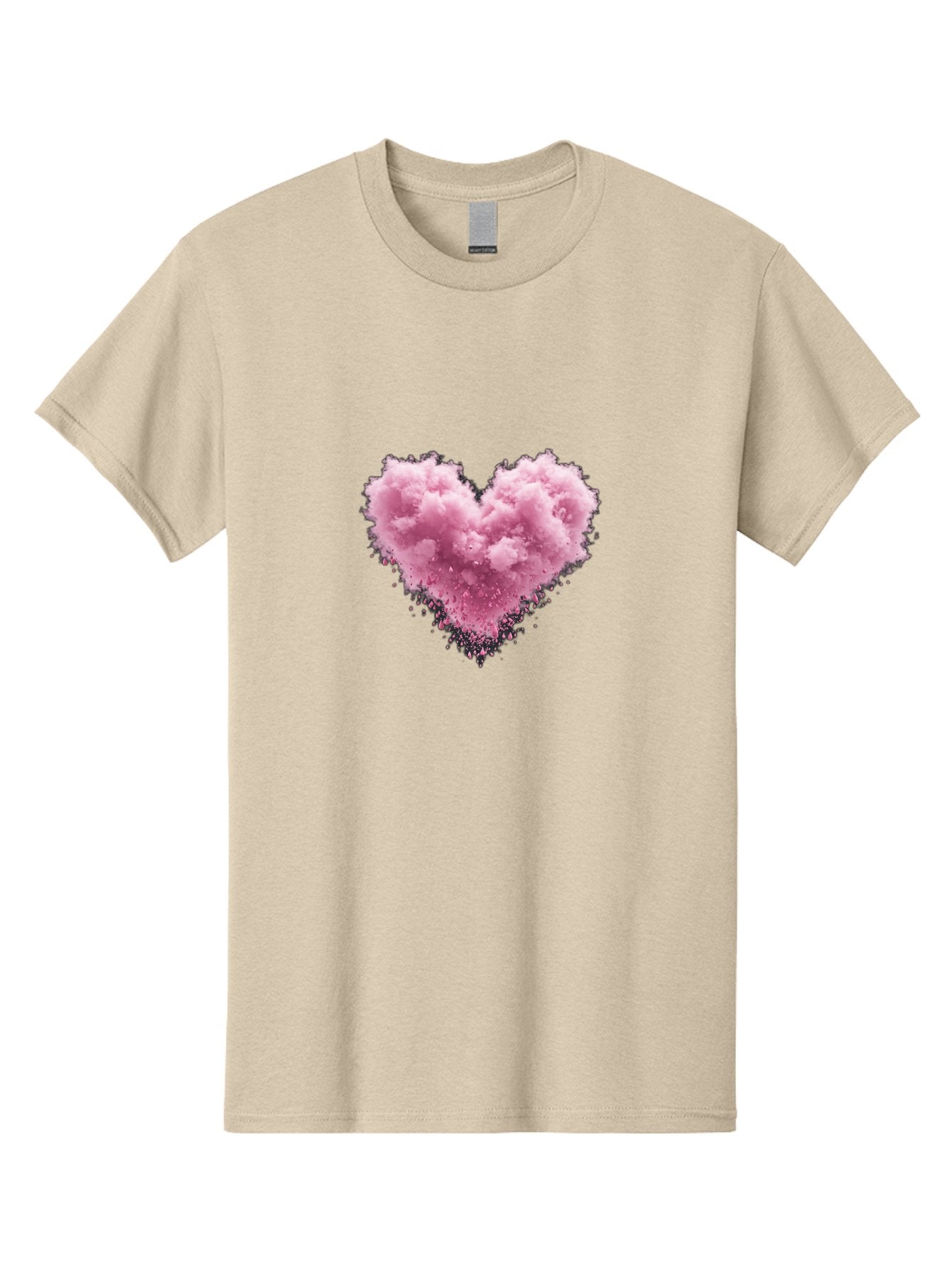 Pink-Heart-Cloud Men'S Graphic Tee, 100% Cotton, Comfortable Casual Summer Wear, Machine Washable, Vintage Camera, Old Camera, Antique Camera, Black Camera, Classic Photography, Photography Equipment, Nostalgic Device, Film Camera, Camera Art Baj680