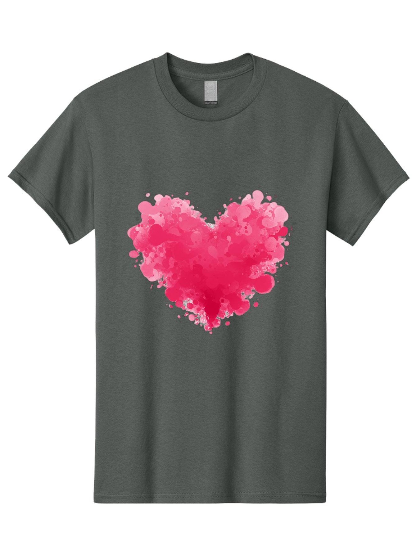 Pink-Heart-Splatter Men'S Graphic Tee, 100% Cotton, Comfortable Casual Summer Wear, Machine Washable, Vintage Camera, Old Camera, Antique Camera, Black Camera, Classic Photography, Photography Equipment, Nostalgic Device, Film Camera, Baj683 13