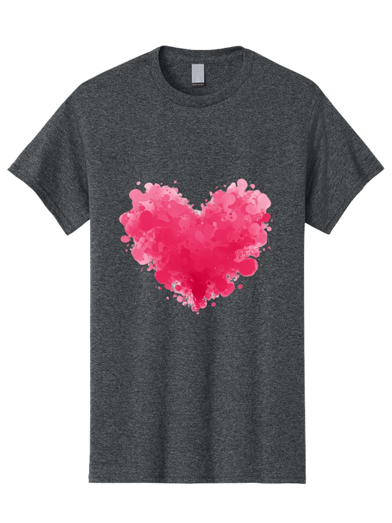Pink-Heart-Splatter Men'S Graphic Tee, 100% Cotton, Comfortable Casual Summer Wear, Machine Washable, Vintage Camera, Old Camera, Antique Camera, Black Camera, Classic Photography, Photography Equipment, Nostalgic Device, Film Camera, Baj683
