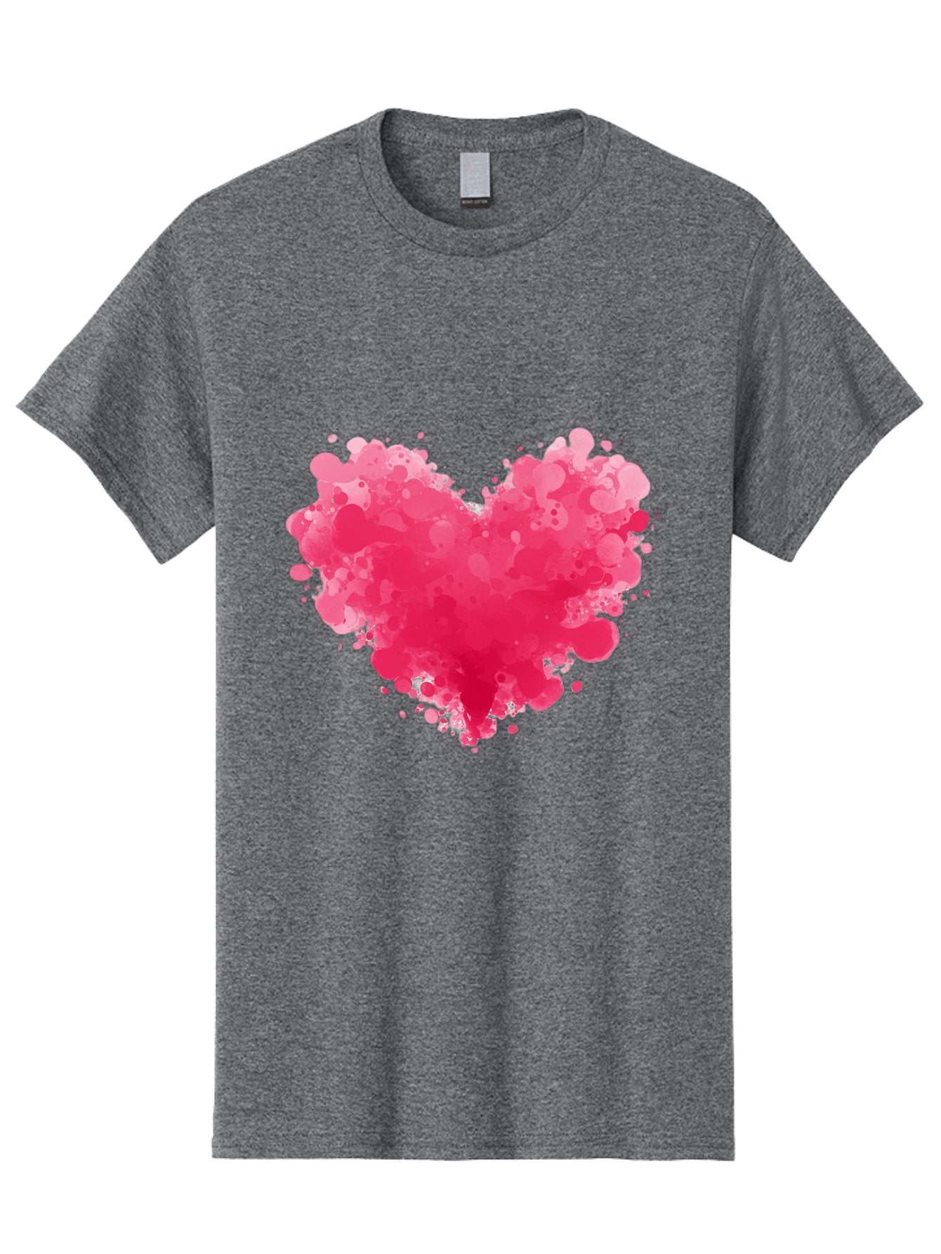 Pink-Heart-Splatter Men'S Graphic Tee, 100% Cotton, Comfortable Casual Summer Wear, Machine Washable, Vintage Camera, Old Camera, Antique Camera, Black Camera, Classic Photography, Photography Equipment, Nostalgic Device, Film Camera, Baj683 3