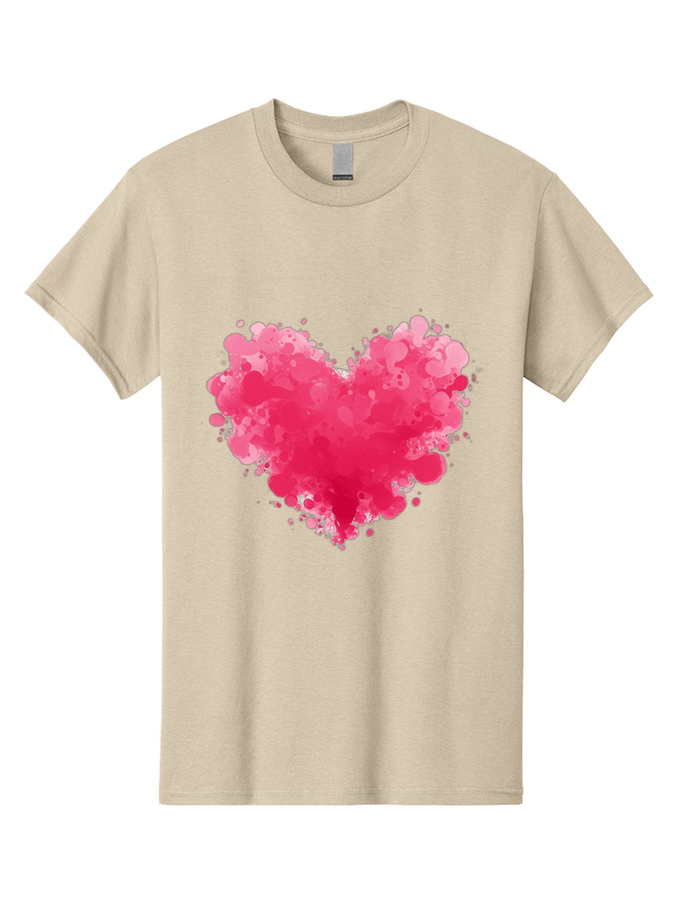 Pink-Heart-Splatter Men'S Graphic Tee, 100% Cotton, Comfortable Casual Summer Wear, Machine Washable, Vintage Camera, Old Camera, Antique Camera, Black Camera, Classic Photography, Photography Equipment, Nostalgic Device, Film Camera, Baj683 15