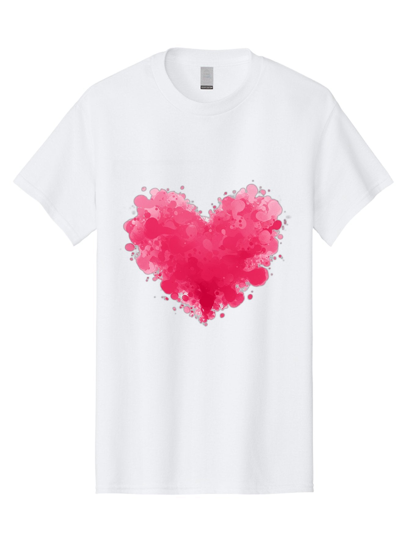 Pink-Heart-Splatter Men'S Graphic Tee, 100% Cotton, Comfortable Casual Summer Wear, Machine Washable, Vintage Camera, Old Camera, Antique Camera, Black Camera, Classic Photography, Photography Equipment, Nostalgic Device, Film Camera, Baj683 4