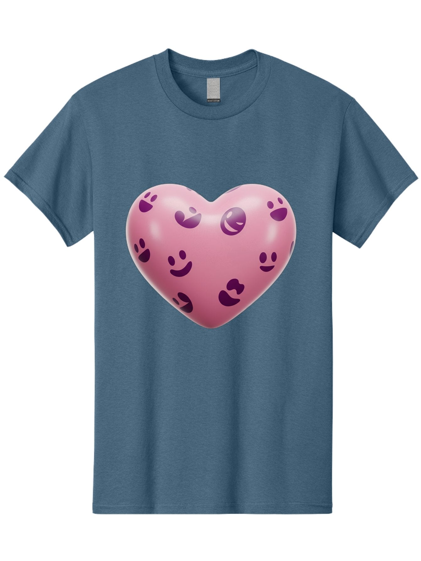 Pink-Heart-With-Purple-Emoji-Faces Men'S Graphic Tee, 100% Cotton, Comfortable Casual Summer Wear, Machine Washable, Vintage Camera, Old Camera, Antique Camera, Black Camera, Classic Photography, Photography Equipment, Nostalgic Device, Baj684 11