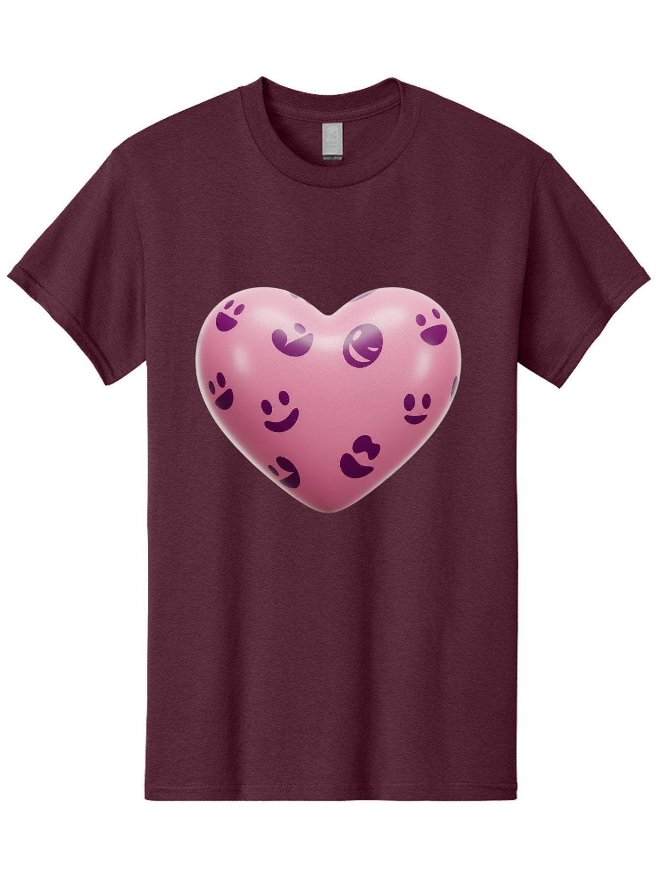 Pink-Heart-With-Purple-Emoji-Faces Men'S Graphic Tee, 100% Cotton, Comfortable Casual Summer Wear, Machine Washable, Vintage Camera, Old Camera, Antique Camera, Black Camera, Classic Photography, Photography Equipment, Nostalgic Device, Baj684 12