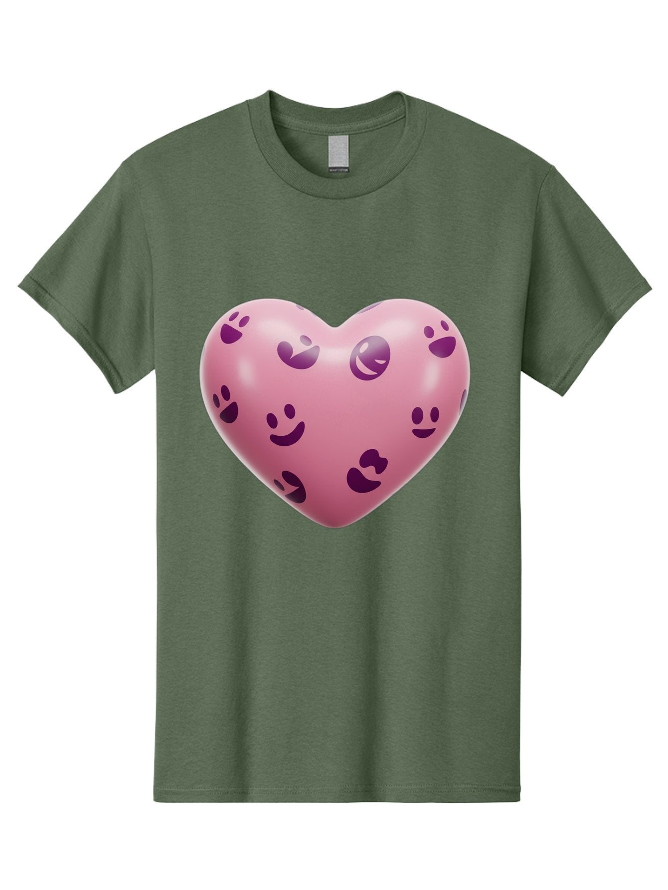 Pink-Heart-With-Purple-Emoji-Faces Men'S Graphic Tee, 100% Cotton, Comfortable Casual Summer Wear, Machine Washable, Vintage Camera, Old Camera, Antique Camera, Black Camera, Classic Photography, Photography Equipment, Nostalgic Device, Baj684 13