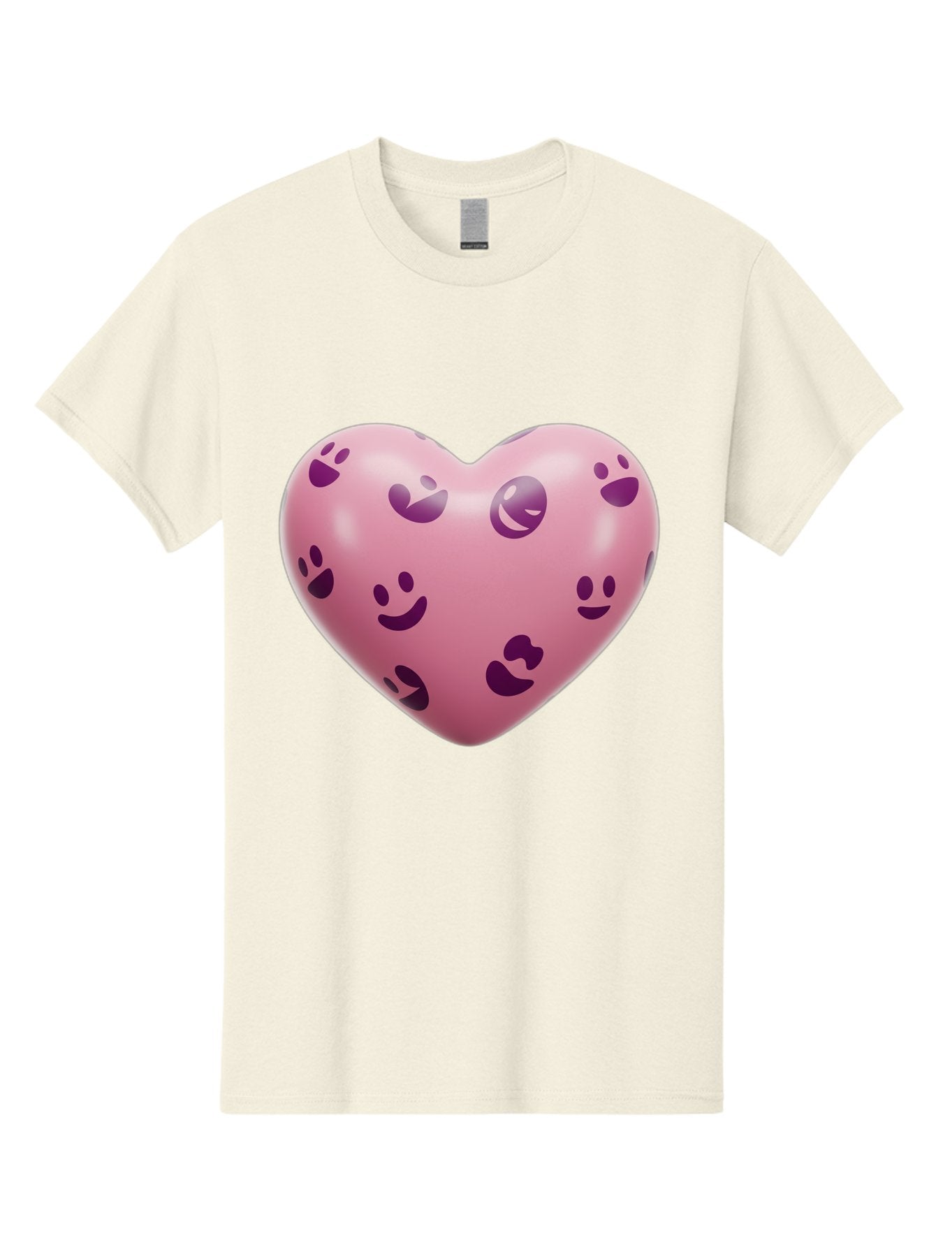 Pink-Heart-With-Purple-Emoji-Faces Men'S Graphic Tee, 100% Cotton, Comfortable Casual Summer Wear, Machine Washable, Vintage Camera, Old Camera, Antique Camera, Black Camera, Classic Photography, Photography Equipment, Nostalgic Device, Baj684 7