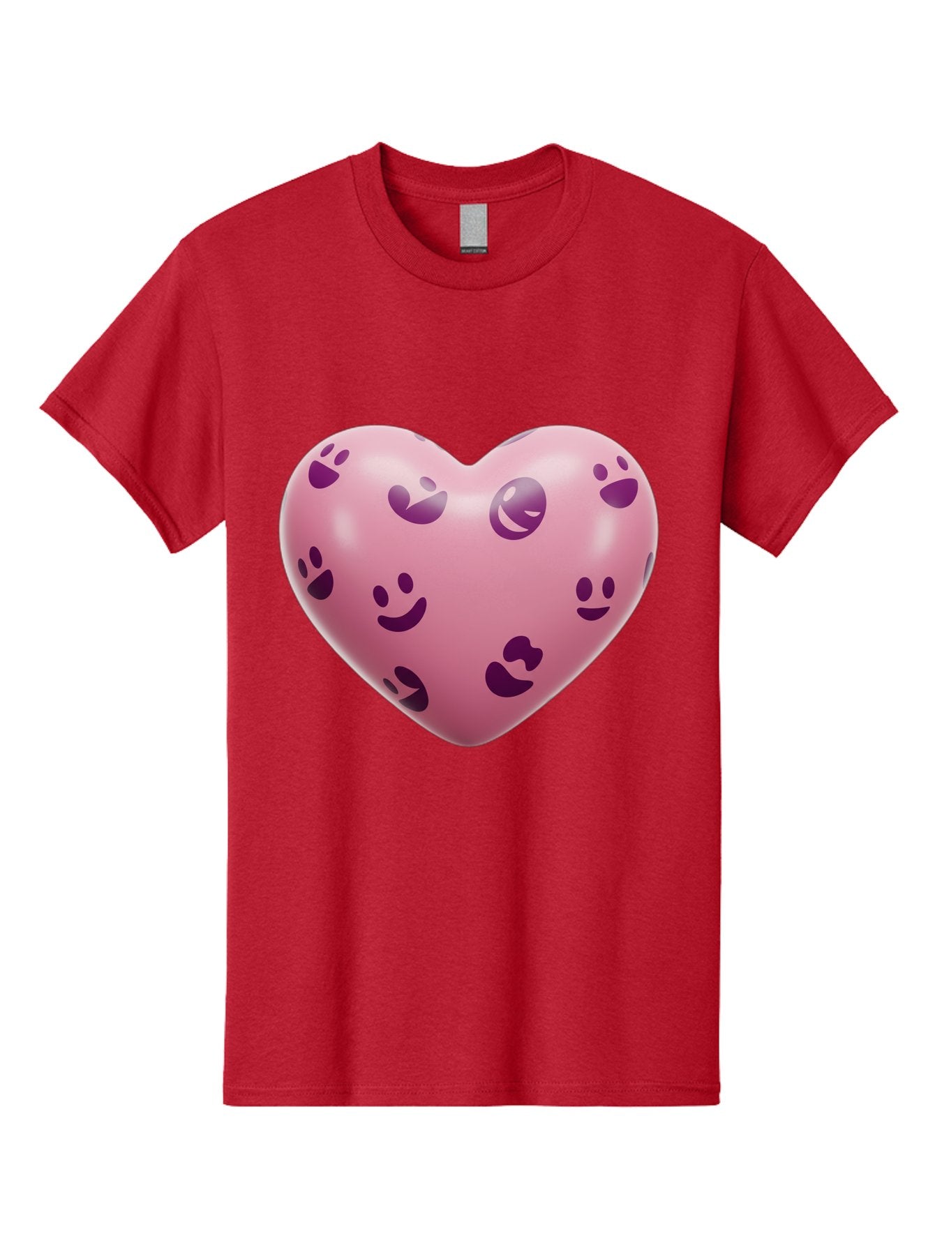 Pink-Heart-With-Purple-Emoji-Faces Men'S Graphic Tee, 100% Cotton, Comfortable Casual Summer Wear, Machine Washable, Vintage Camera, Old Camera, Antique Camera, Black Camera, Classic Photography, Photography Equipment, Nostalgic Device, Baj684