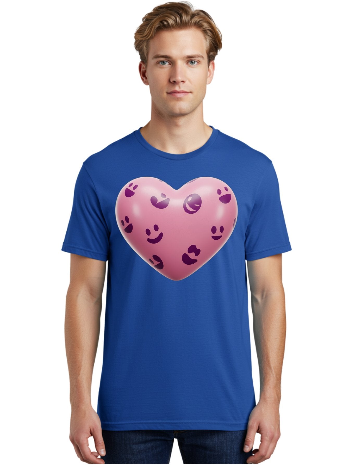 Pink-Heart-With-Purple-Emoji-Faces Men'S Graphic Tee, 100% Cotton, Comfortable Casual Summer Wear, Machine Washable, Vintage Camera, Old Camera, Antique Camera, Black Camera, Classic Photography, Photography Equipment, Nostalgic Device, Baj684 21