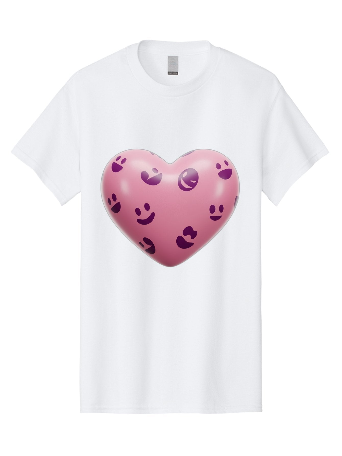 Pink-Heart-With-Purple-Emoji-Faces Men'S Graphic Tee, 100% Cotton, Comfortable Casual Summer Wear, Machine Washable, Vintage Camera, Old Camera, Antique Camera, Black Camera, Classic Photography, Photography Equipment, Nostalgic Device, Baj684 14