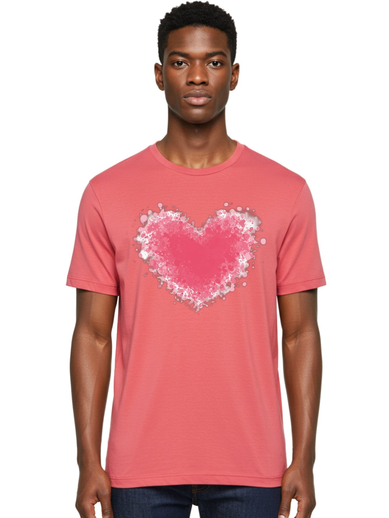 Pink-Heart Men'S Graphic Tee, 100% Cotton, Comfortable Casual Summer Wear, Machine Washable, Vintage Camera, Old Camera, Antique Camera, Black Camera, Classic Photography, Photography Equipment, Nostalgic Device, Film Camera, Camera Art Baj685 23