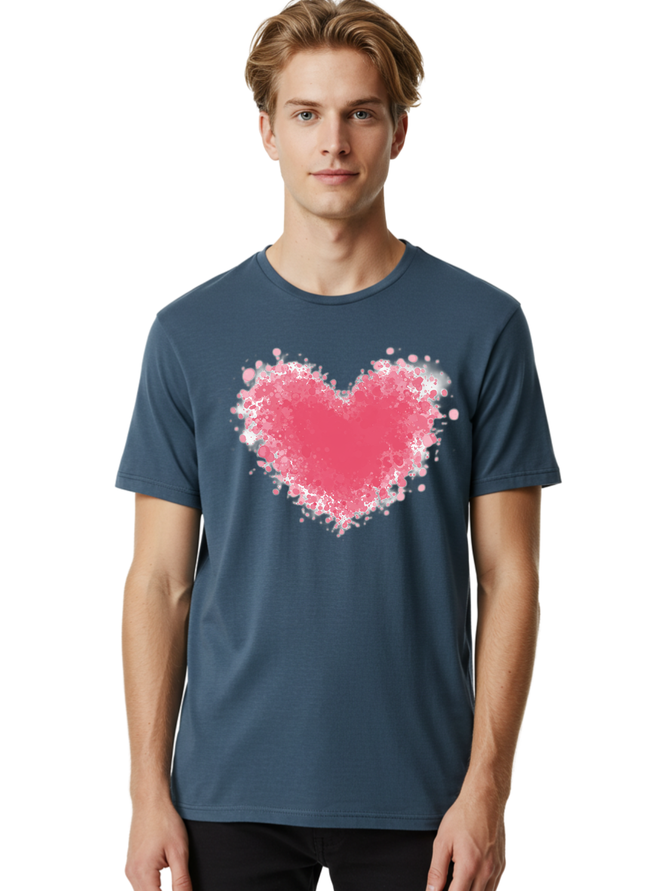 Pink-Heart Men'S Graphic Tee, 100% Cotton, Comfortable Casual Summer Wear, Machine Washable, Vintage Camera, Old Camera, Antique Camera, Black Camera, Classic Photography, Photography Equipment, Nostalgic Device, Film Camera, Camera Art Baj685 26