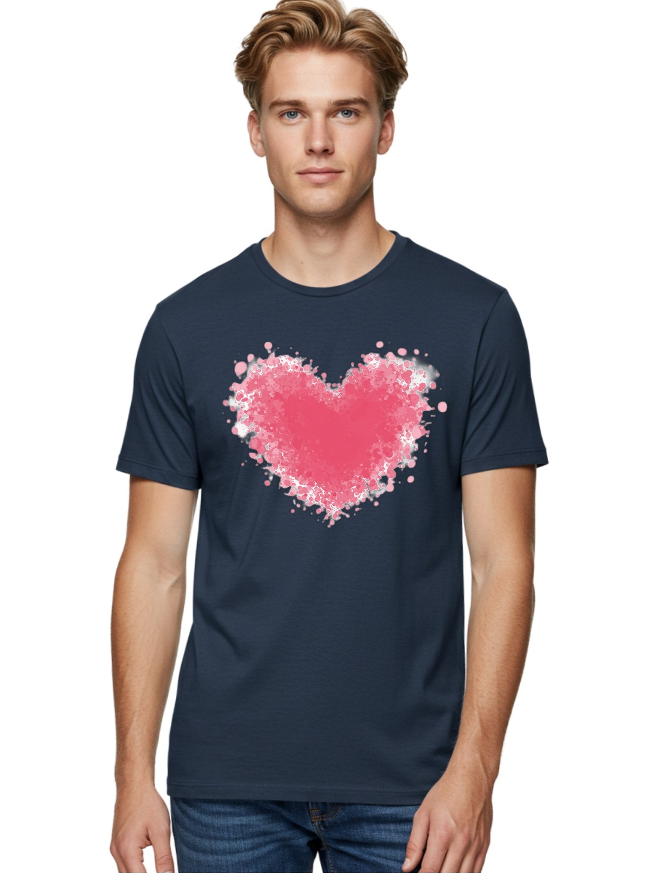 Pink-Heart Men'S Graphic Tee, 100% Cotton, Comfortable Casual Summer Wear, Machine Washable, Vintage Camera, Old Camera, Antique Camera, Black Camera, Classic Photography, Photography Equipment, Nostalgic Device, Film Camera, Camera Art Baj685 26