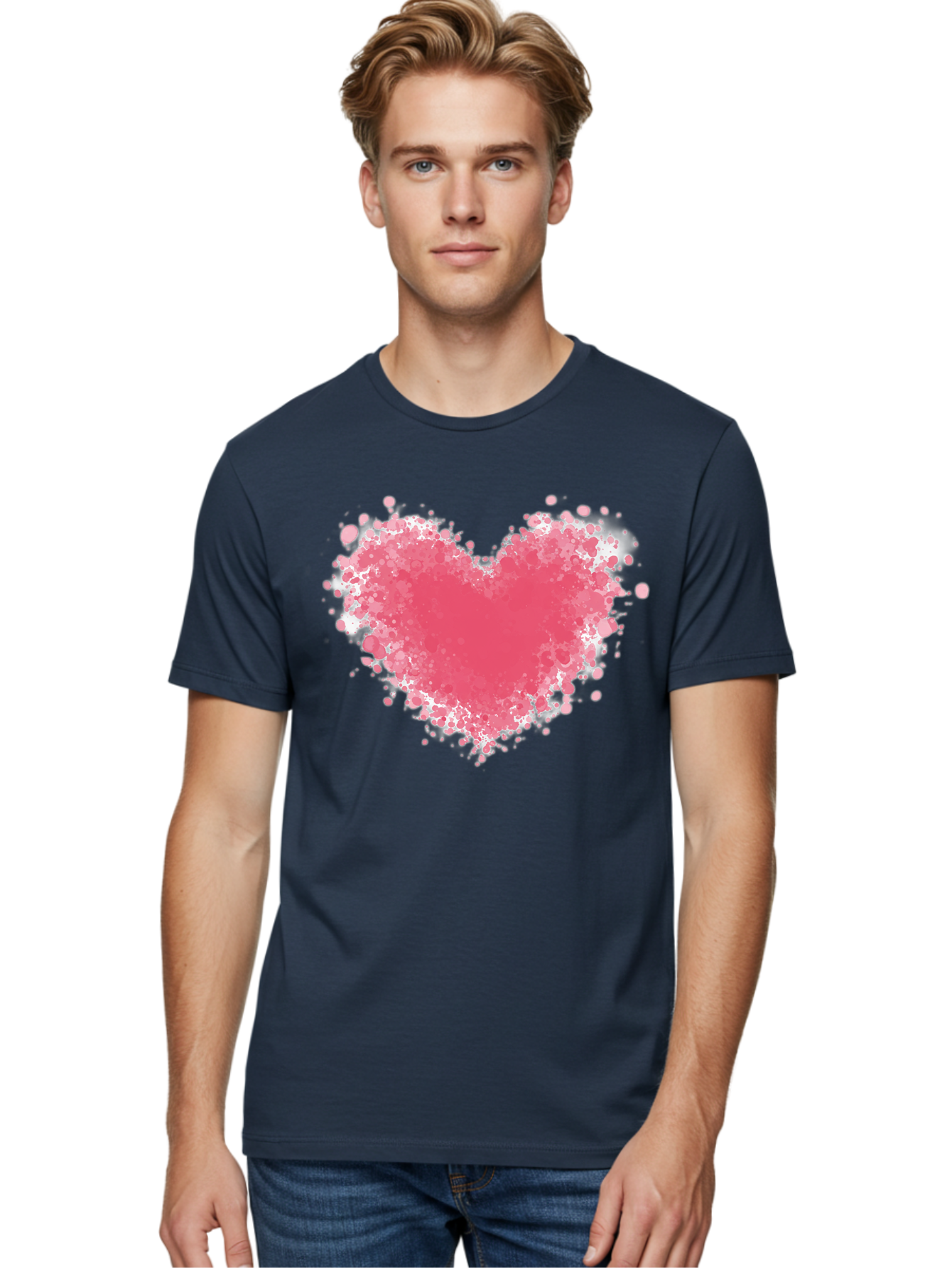 Pink-Heart Men'S Graphic Tee, 100% Cotton, Comfortable Casual Summer Wear, Machine Washable, Vintage Camera, Old Camera, Antique Camera, Black Camera, Classic Photography, Photography Equipment, Nostalgic Device, Film Camera, Camera Art Baj685 20
