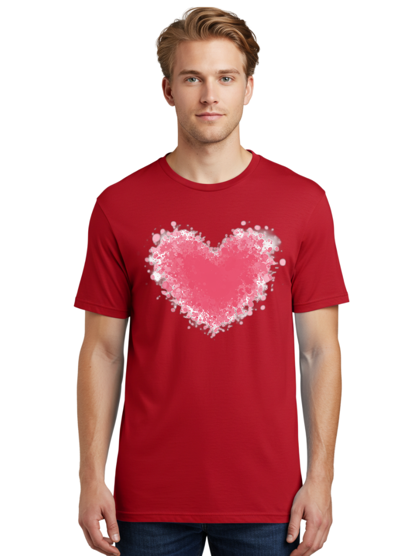 Pink-Heart Men'S Graphic Tee, 100% Cotton, Comfortable Casual Summer Wear, Machine Washable, Vintage Camera, Old Camera, Antique Camera, Black Camera, Classic Photography, Photography Equipment, Nostalgic Device, Film Camera, Camera Art Baj685 30