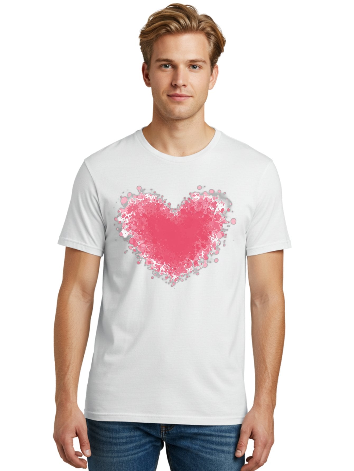 Pink-Heart Men'S Graphic Tee, 100% Cotton, Comfortable Casual Summer Wear, Machine Washable, Vintage Camera, Old Camera, Antique Camera, Black Camera, Classic Photography, Photography Equipment, Nostalgic Device, Film Camera, Camera Art Baj685 27