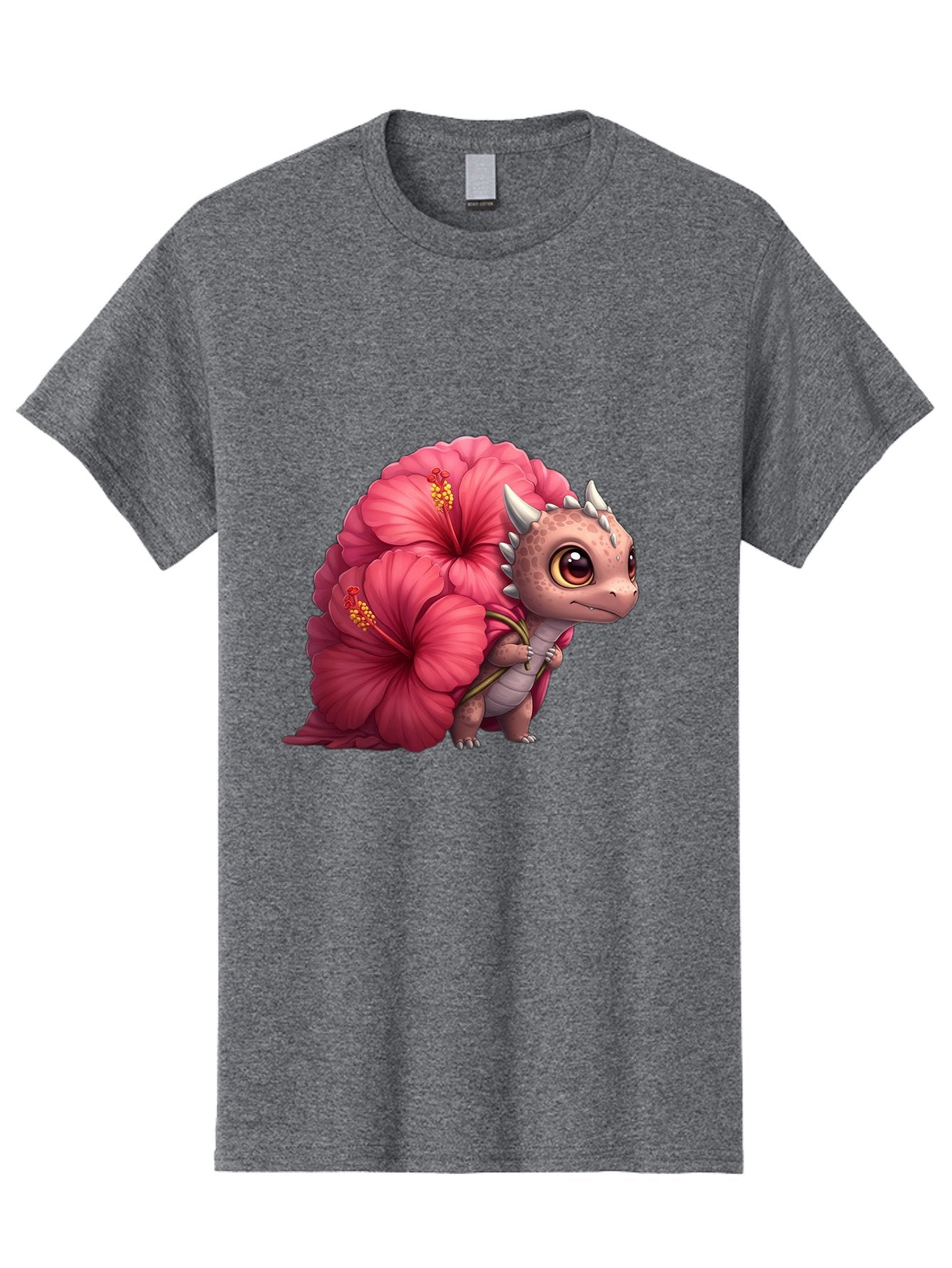 Pink-Hibiscus-Dinosaur Men'S Graphic Tee, 100% Cotton, Comfortable Casual Summer Wear, Machine Washable, Vintage Camera, Old Camera, Antique Camera, Black Camera, Classic Photography, Photography Equipment, Nostalgic Device, Film Camera, Baj686 3