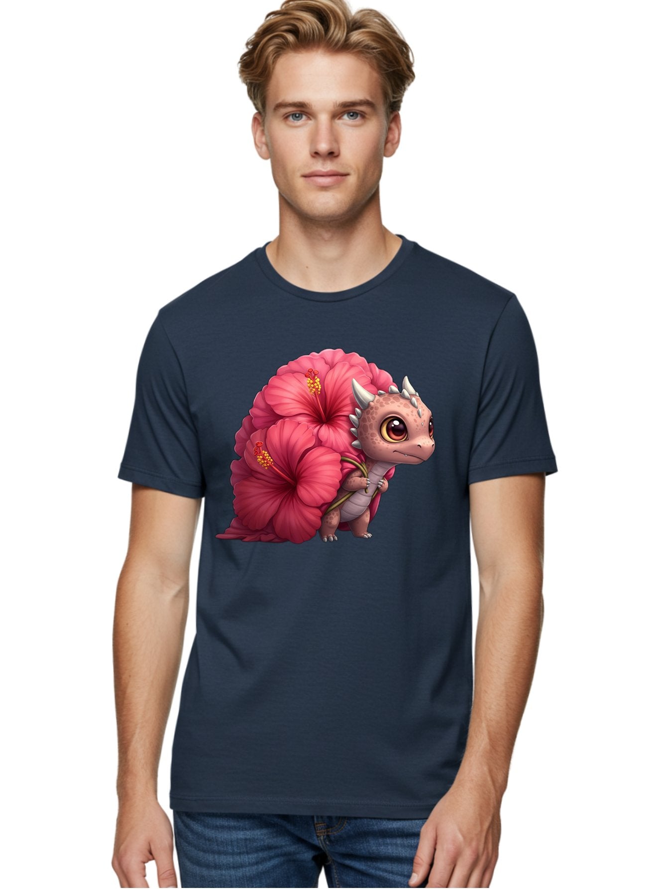 Pink-Hibiscus-Dinosaur Men'S Graphic Tee, 100% Cotton, Comfortable Casual Summer Wear, Machine Washable, Vintage Camera, Old Camera, Antique Camera, Black Camera, Classic Photography, Photography Equipment, Nostalgic Device, Film Camera, Baj686 30