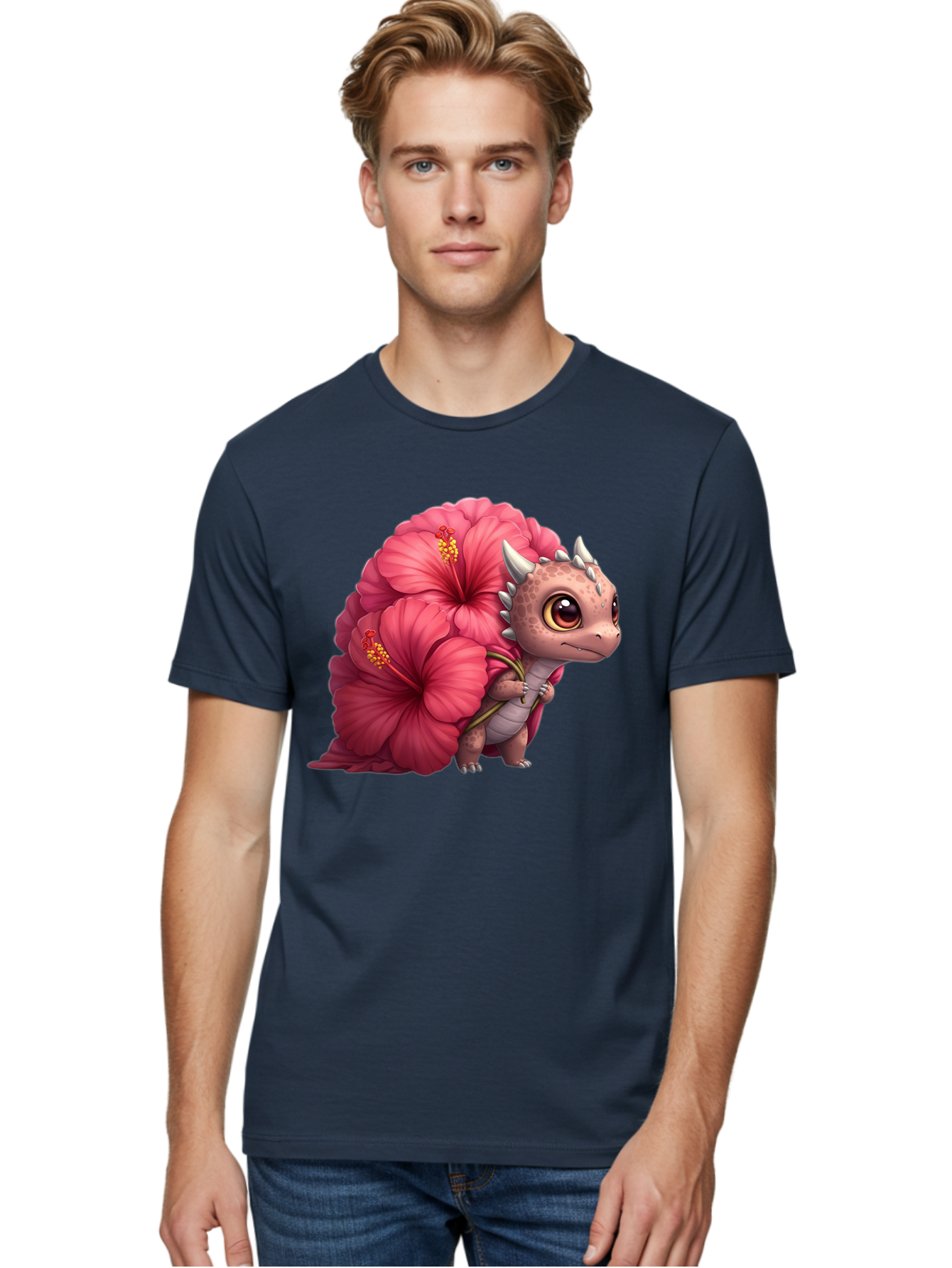 Pink-Hibiscus-Dinosaur Men'S Graphic Tee, 100% Cotton, Comfortable Casual Summer Wear, Machine Washable, Vintage Camera, Old Camera, Antique Camera, Black Camera, Classic Photography, Photography Equipment, Nostalgic Device, Film Camera, Baj686 16