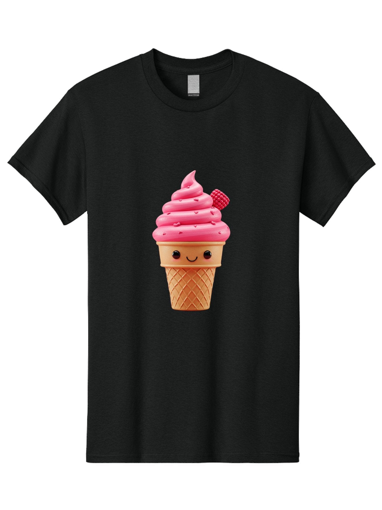 Pink-Ice-Cream-Cone-1 Men'S Graphic Tee, 100% Cotton, Comfortable Casual Summer Wear, Machine Washable, Vintage Camera, Old Camera, Antique Camera, Black Camera, Classic Photography, Photography Equipment, Nostalgic Device, Film Camera, Baj687 7