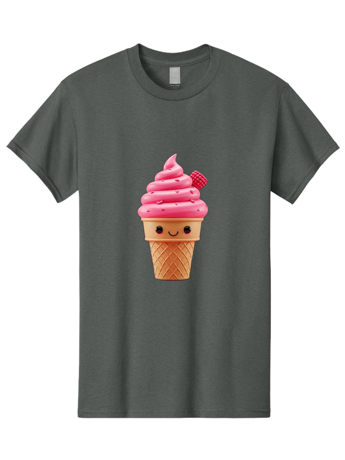 Pink-Ice-Cream-Cone-1 Men'S Graphic Tee, 100% Cotton, Comfortable Casual Summer Wear, Machine Washable, Vintage Camera, Old Camera, Antique Camera, Black Camera, Classic Photography, Photography Equipment, Nostalgic Device, Film Camera, Baj687 3
