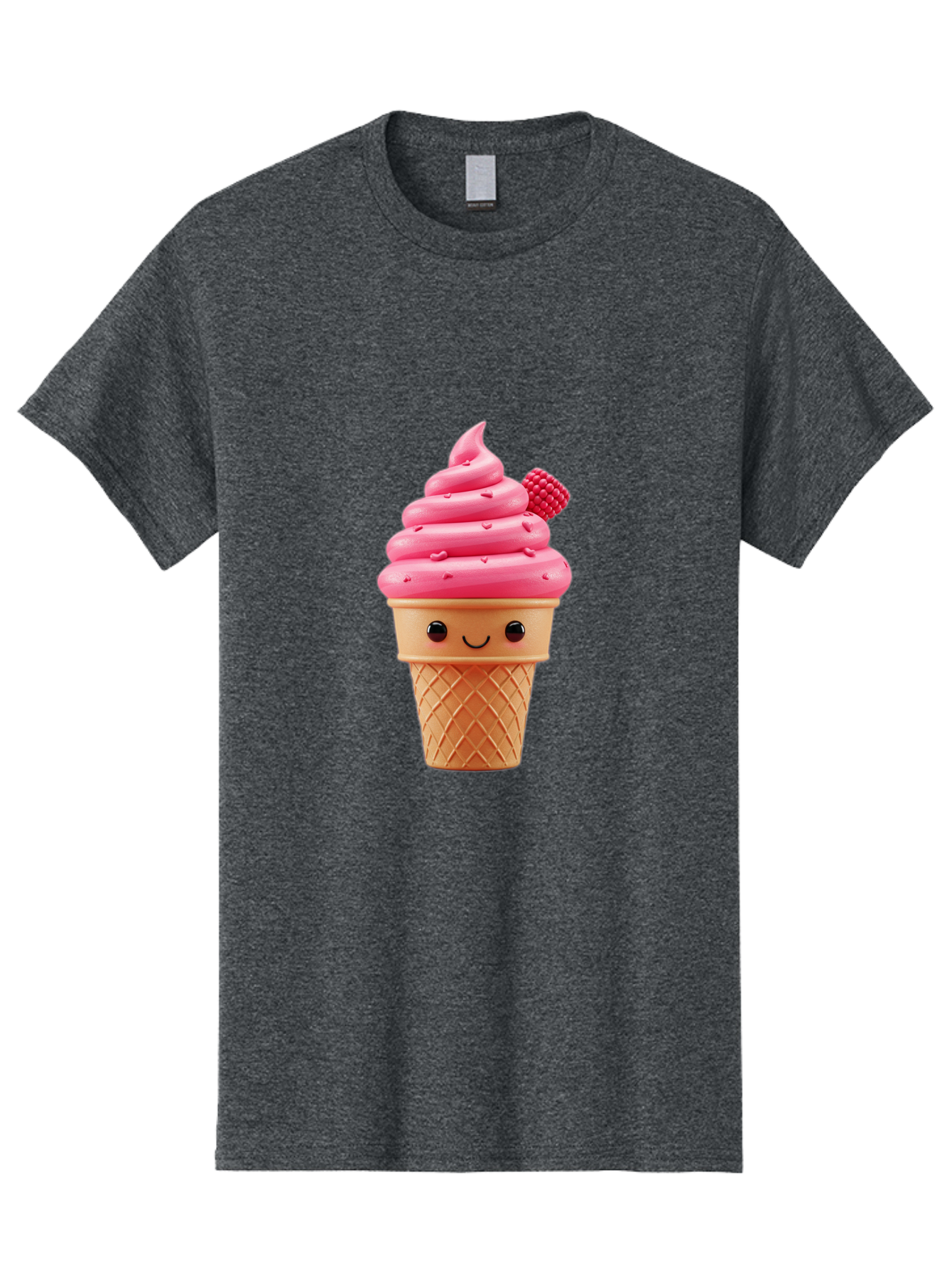 Pink-Ice-Cream-Cone-1 Men'S Graphic Tee, 100% Cotton, Comfortable Casual Summer Wear, Machine Washable, Vintage Camera, Old Camera, Antique Camera, Black Camera, Classic Photography, Photography Equipment, Nostalgic Device, Film Camera, Baj687 5
