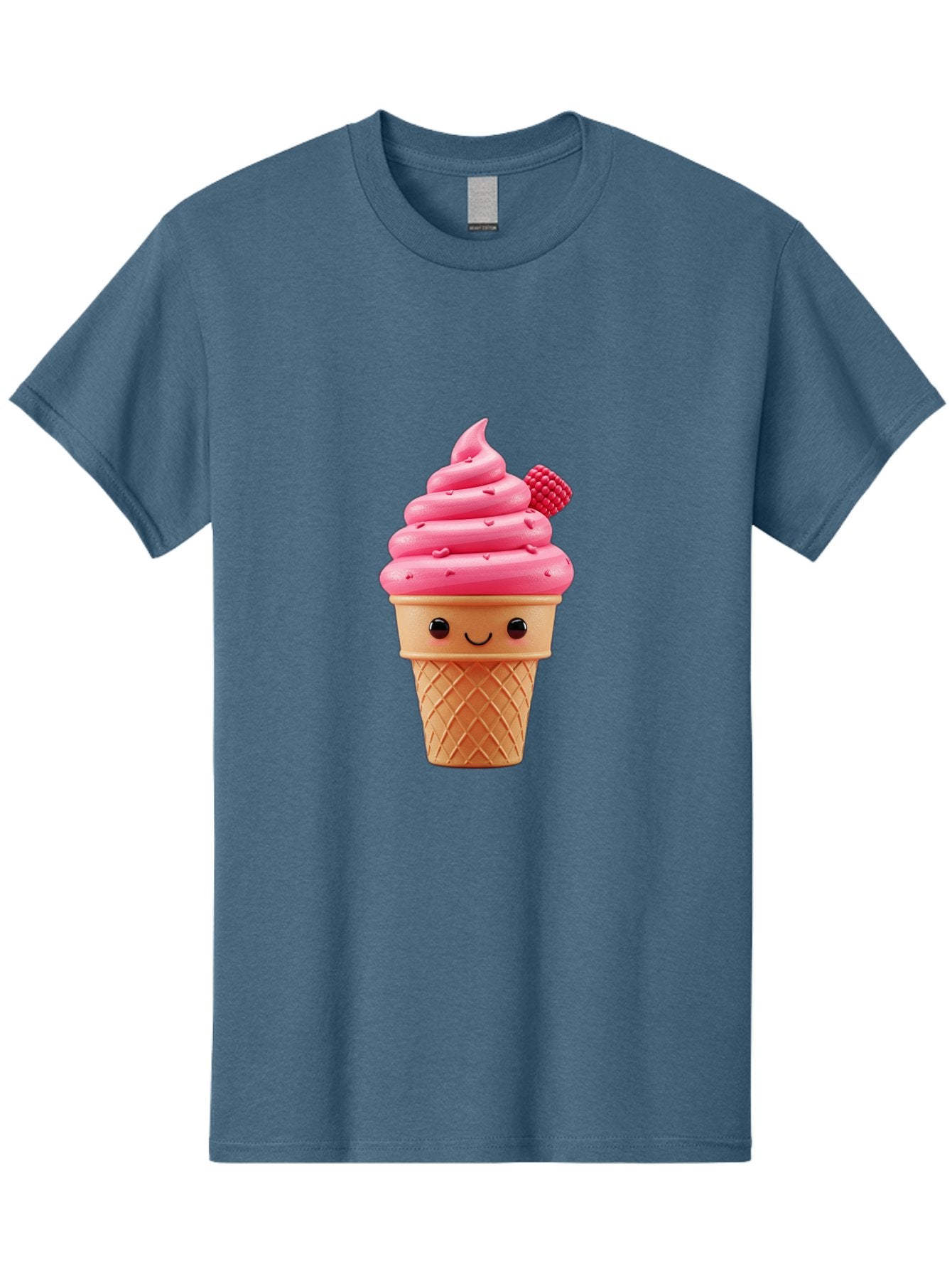 Pink-Ice-Cream-Cone-1 Men'S Graphic Tee, 100% Cotton, Comfortable Casual Summer Wear, Machine Washable, Vintage Camera, Old Camera, Antique Camera, Black Camera, Classic Photography, Photography Equipment, Nostalgic Device, Film Camera, Baj687