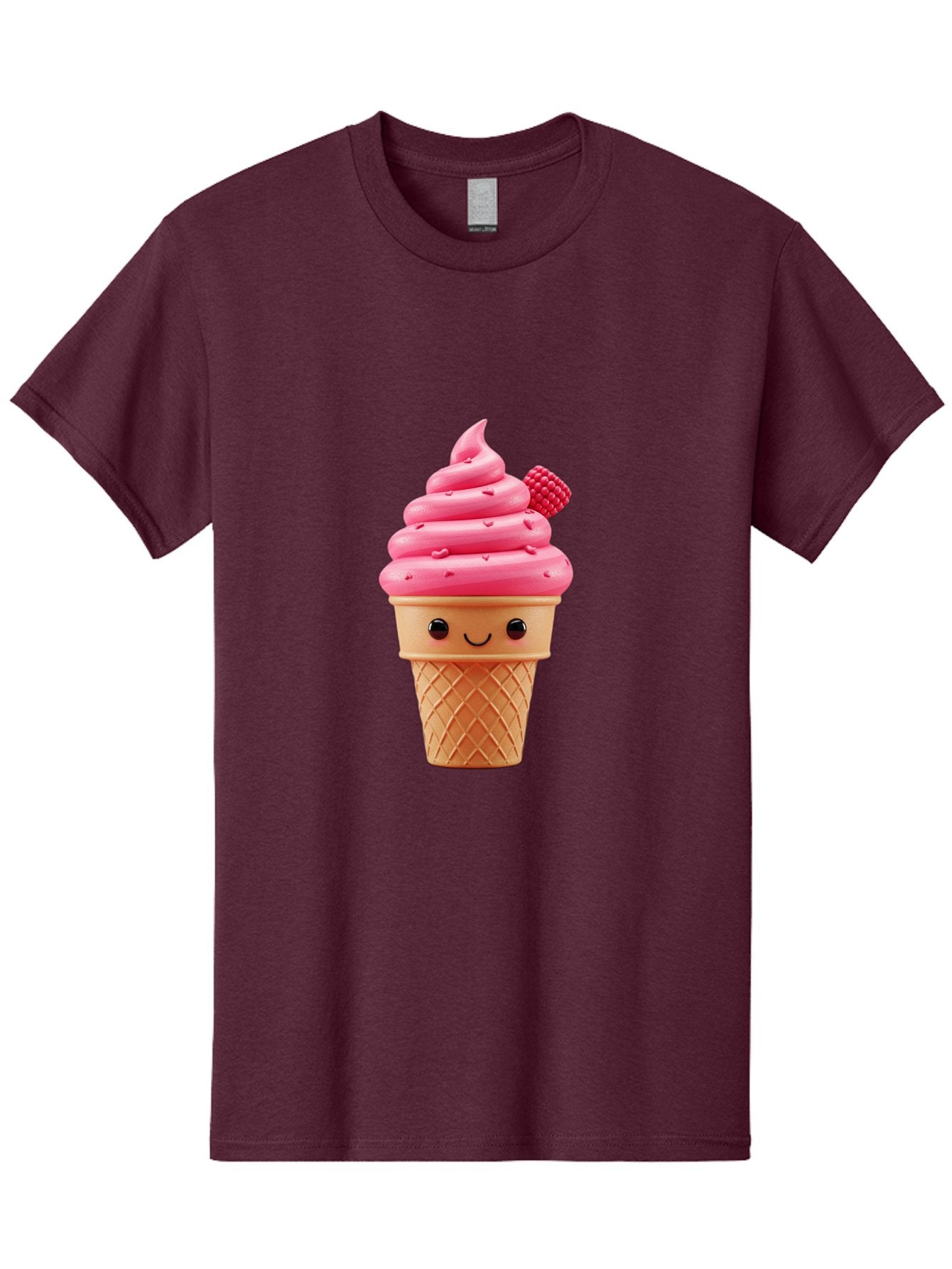Pink-Ice-Cream-Cone-1 Men'S Graphic Tee, 100% Cotton, Comfortable Casual Summer Wear, Machine Washable, Vintage Camera, Old Camera, Antique Camera, Black Camera, Classic Photography, Photography Equipment, Nostalgic Device, Film Camera, Baj687 6