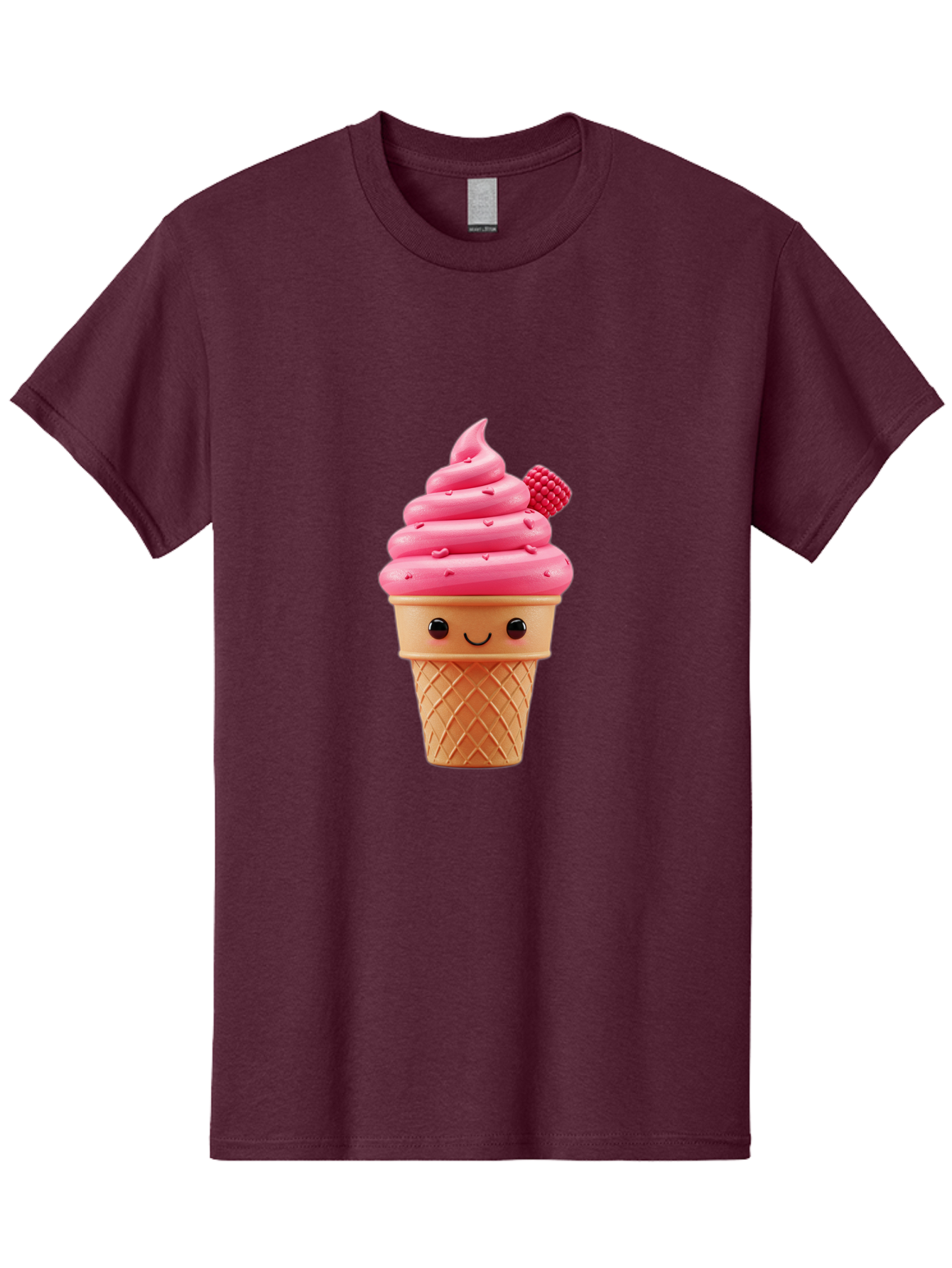 Pink-Ice-Cream-Cone-1 Men'S Graphic Tee, 100% Cotton, Comfortable Casual Summer Wear, Machine Washable, Vintage Camera, Old Camera, Antique Camera, Black Camera, Classic Photography, Photography Equipment, Nostalgic Device, Film Camera, Baj687 7