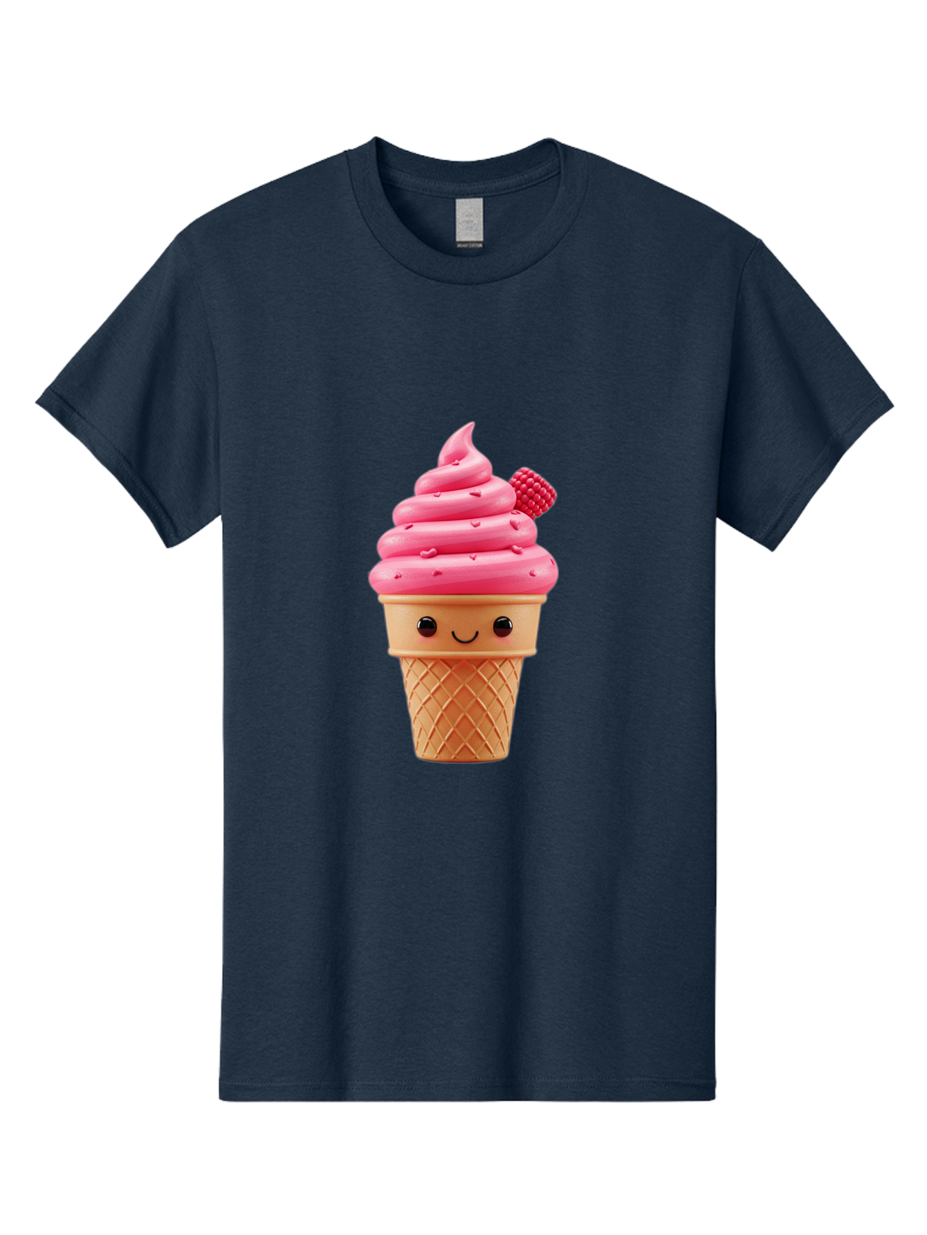 Pink-Ice-Cream-Cone-1 Men'S Graphic Tee, 100% Cotton, Comfortable Casual Summer Wear, Machine Washable, Vintage Camera, Old Camera, Antique Camera, Black Camera, Classic Photography, Photography Equipment, Nostalgic Device, Film Camera, Baj687 3