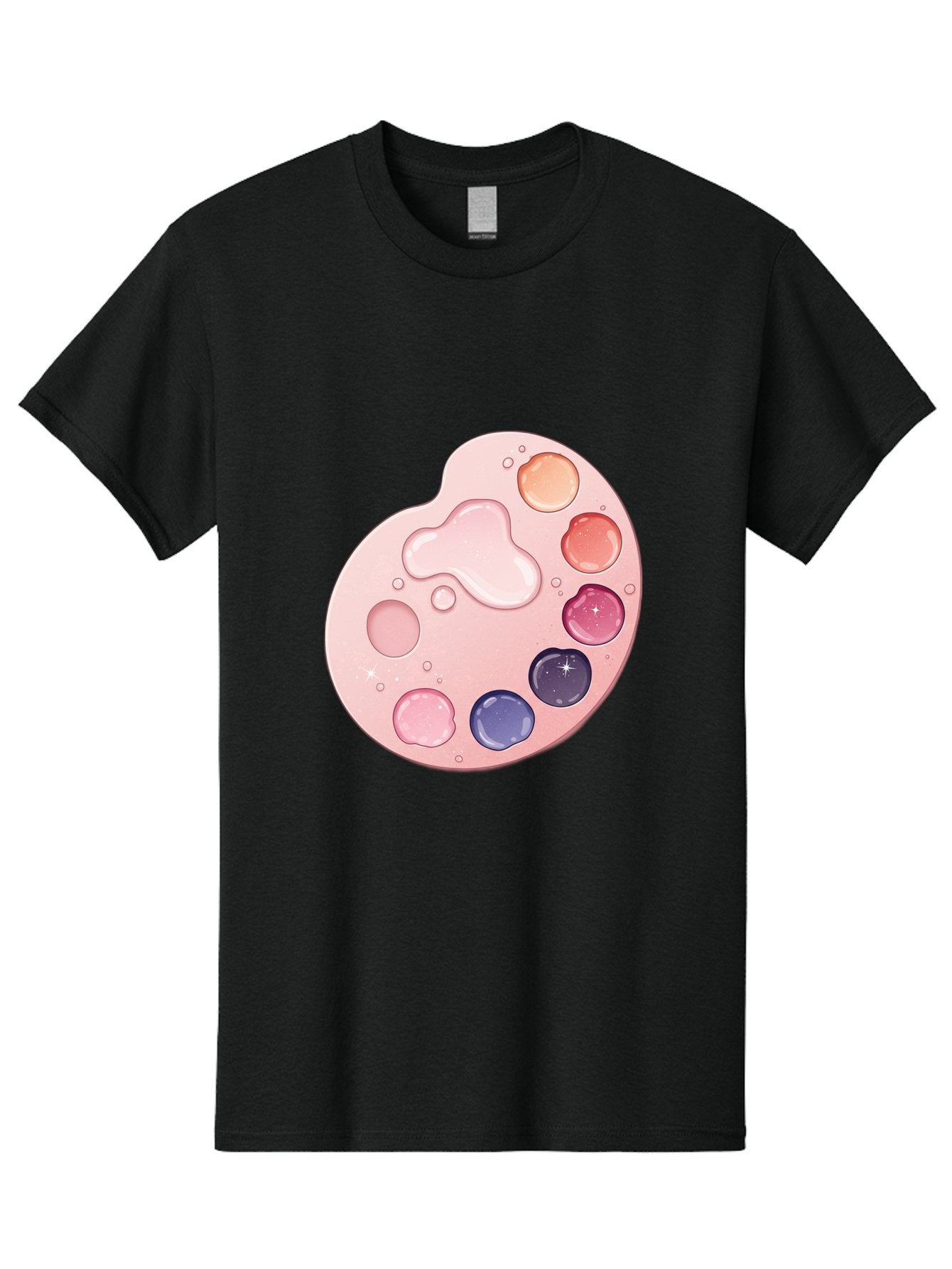 Pink-Painter-S-Palette Men'S Graphic Tee, 100% Cotton, Comfortable Casual Summer Wear, Machine Washable, Vintage Camera, Old Camera, Antique Camera, Black Camera, Classic Photography, Photography Equipment, Nostalgic Device, Film Camera, Baj691