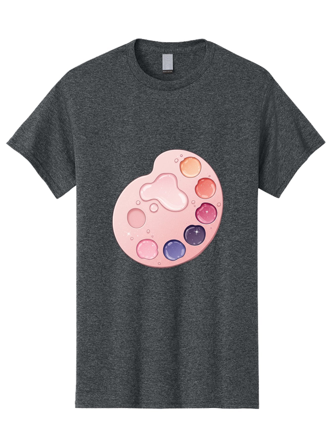 Pink-Painter-S-Palette Men'S Graphic Tee, 100% Cotton, Comfortable Casual Summer Wear, Machine Washable, Vintage Camera, Old Camera, Antique Camera, Black Camera, Classic Photography, Photography Equipment, Nostalgic Device, Film Camera, Baj691 7