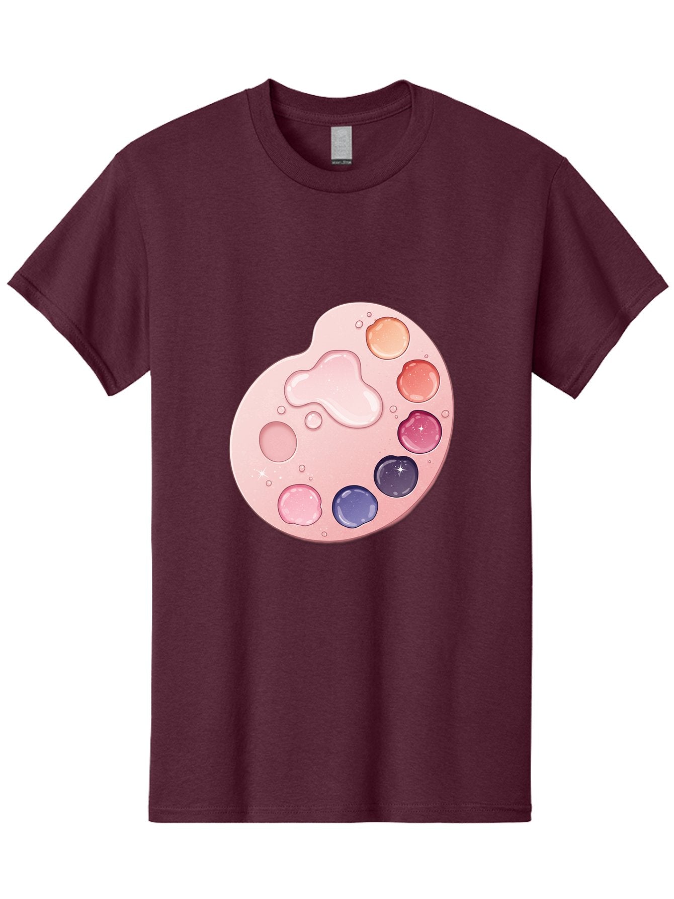 Pink-Painter-S-Palette Men'S Graphic Tee, 100% Cotton, Comfortable Casual Summer Wear, Machine Washable, Vintage Camera, Old Camera, Antique Camera, Black Camera, Classic Photography, Photography Equipment, Nostalgic Device, Film Camera, Baj691 4