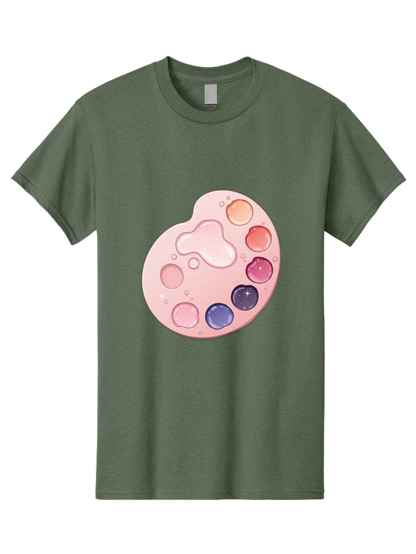 Pink-Painter-S-Palette Men'S Graphic Tee, 100% Cotton, Comfortable Casual Summer Wear, Machine Washable, Vintage Camera, Old Camera, Antique Camera, Black Camera, Classic Photography, Photography Equipment, Nostalgic Device, Film Camera, Baj691 6