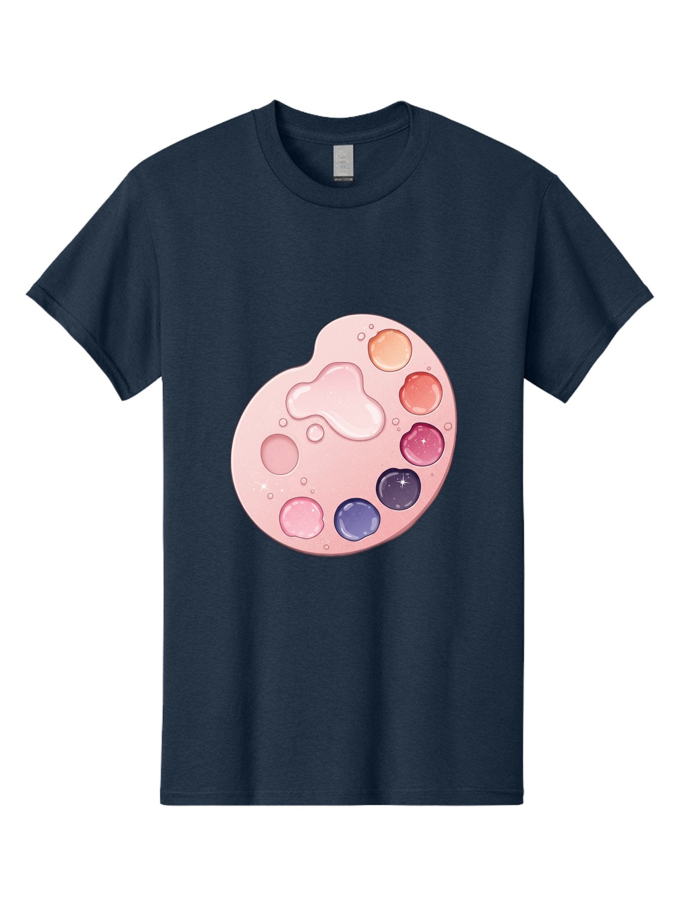 Pink-Painter-S-Palette Men'S Graphic Tee, 100% Cotton, Comfortable Casual Summer Wear, Machine Washable, Vintage Camera, Old Camera, Antique Camera, Black Camera, Classic Photography, Photography Equipment, Nostalgic Device, Film Camera, Baj691 9