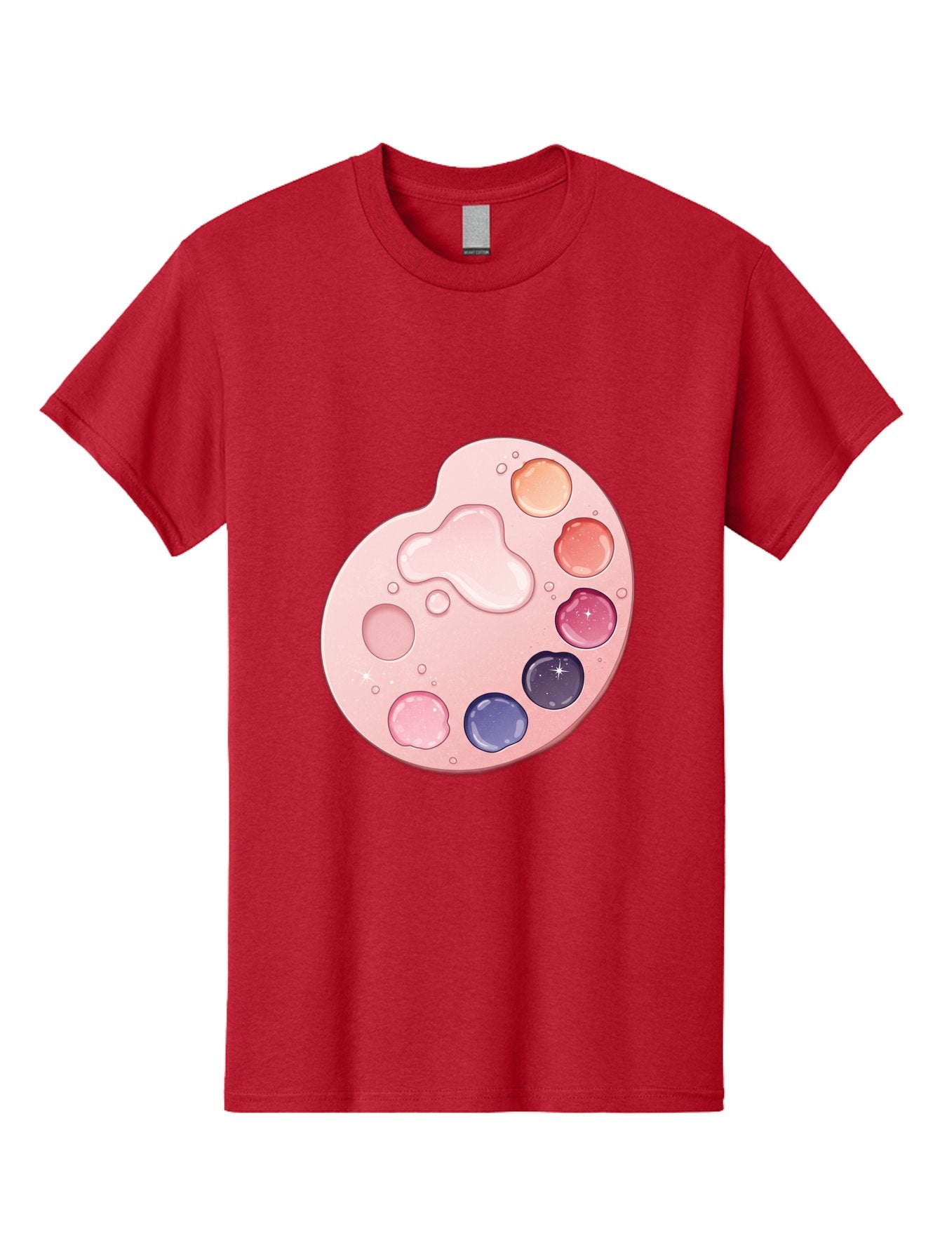 Pink-Painter-S-Palette Men'S Graphic Tee, 100% Cotton, Comfortable Casual Summer Wear, Machine Washable, Vintage Camera, Old Camera, Antique Camera, Black Camera, Classic Photography, Photography Equipment, Nostalgic Device, Film Camera, Baj691 14