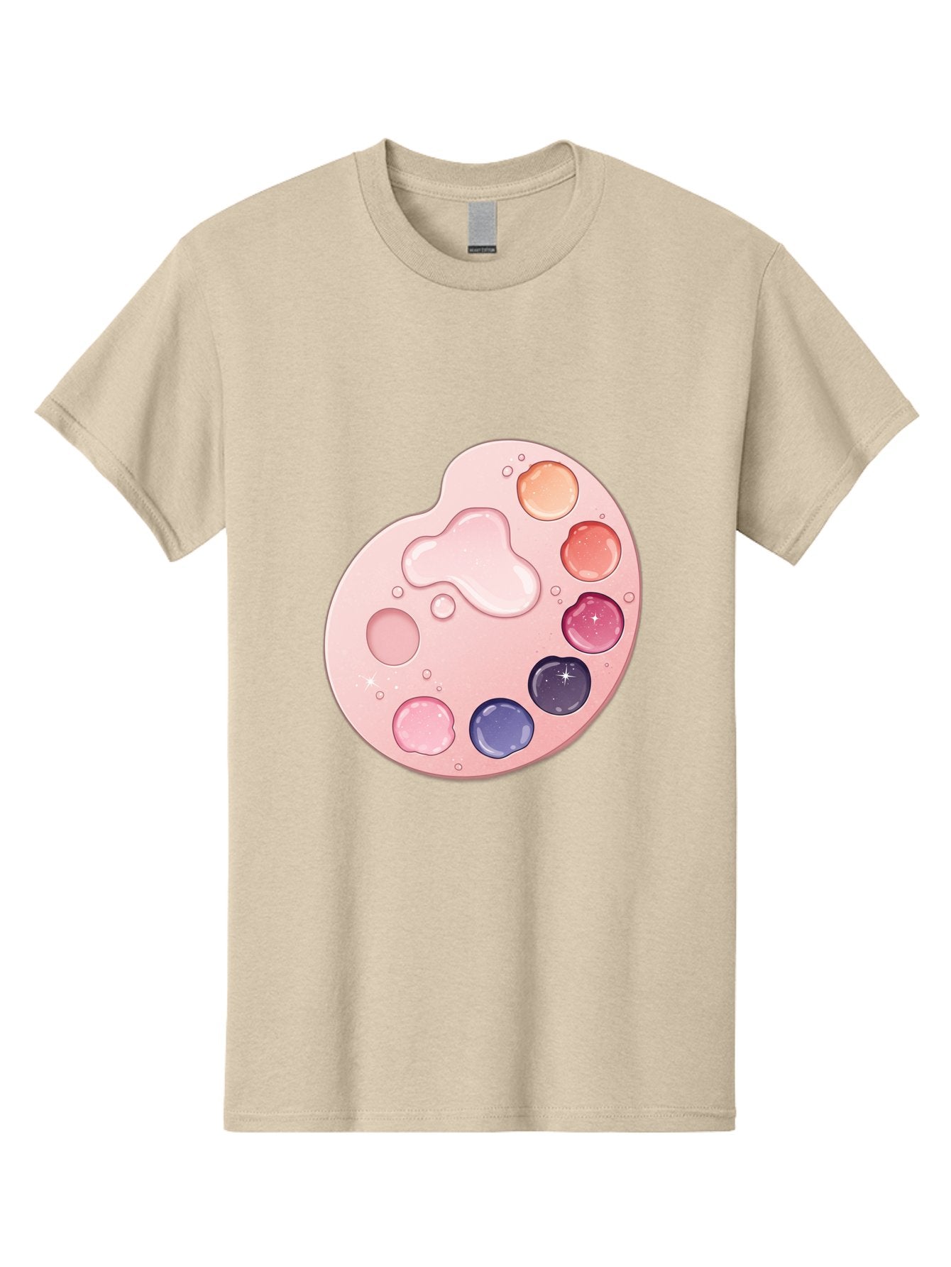 Pink-Painter-S-Palette Men'S Graphic Tee, 100% Cotton, Comfortable Casual Summer Wear, Machine Washable, Vintage Camera, Old Camera, Antique Camera, Black Camera, Classic Photography, Photography Equipment, Nostalgic Device, Film Camera, Baj691