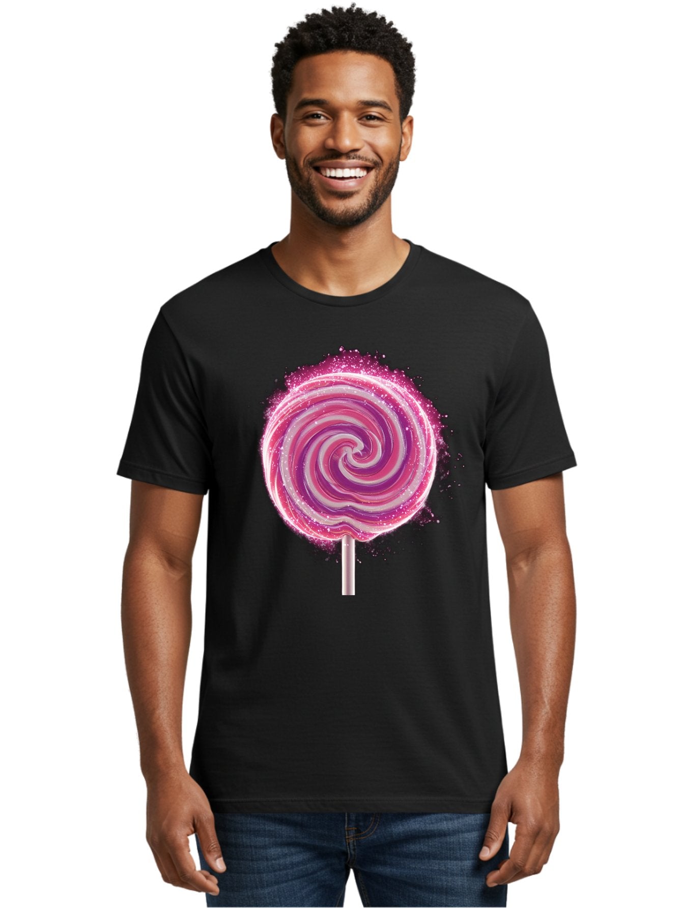 Pink-Swirl-Lollipop Men'S Graphic Tee, 100% Cotton, Comfortable Casual Summer Wear, Machine Washable, Vintage Camera, Old Camera, Antique Camera, Black Camera, Classic Photography, Photography Equipment, Nostalgic Device, Film Camera, Baj695 26