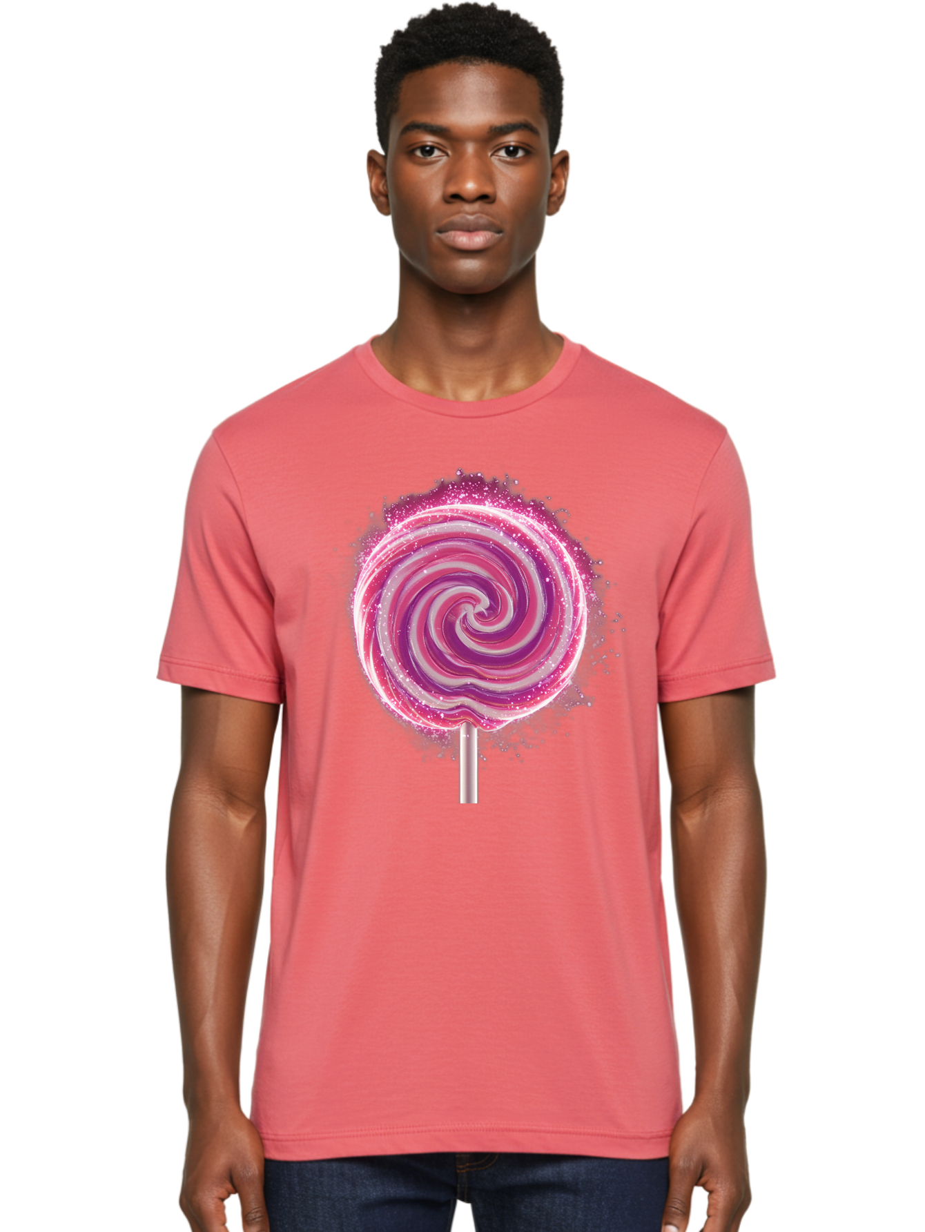 Pink-Swirl-Lollipop Men'S Graphic Tee, 100% Cotton, Comfortable Casual Summer Wear, Machine Washable, Vintage Camera, Old Camera, Antique Camera, Black Camera, Classic Photography, Photography Equipment, Nostalgic Device, Film Camera, Baj695 21