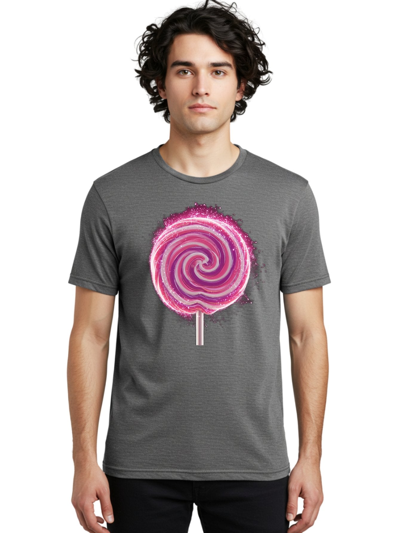 Pink-Swirl-Lollipop Men'S Graphic Tee, 100% Cotton, Comfortable Casual Summer Wear, Machine Washable, Vintage Camera, Old Camera, Antique Camera, Black Camera, Classic Photography, Photography Equipment, Nostalgic Device, Film Camera, Baj695 18
