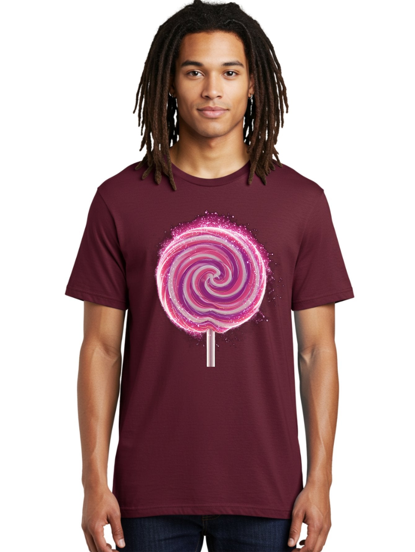 Pink-Swirl-Lollipop Men'S Graphic Tee, 100% Cotton, Comfortable Casual Summer Wear, Machine Washable, Vintage Camera, Old Camera, Antique Camera, Black Camera, Classic Photography, Photography Equipment, Nostalgic Device, Film Camera, Baj695 29