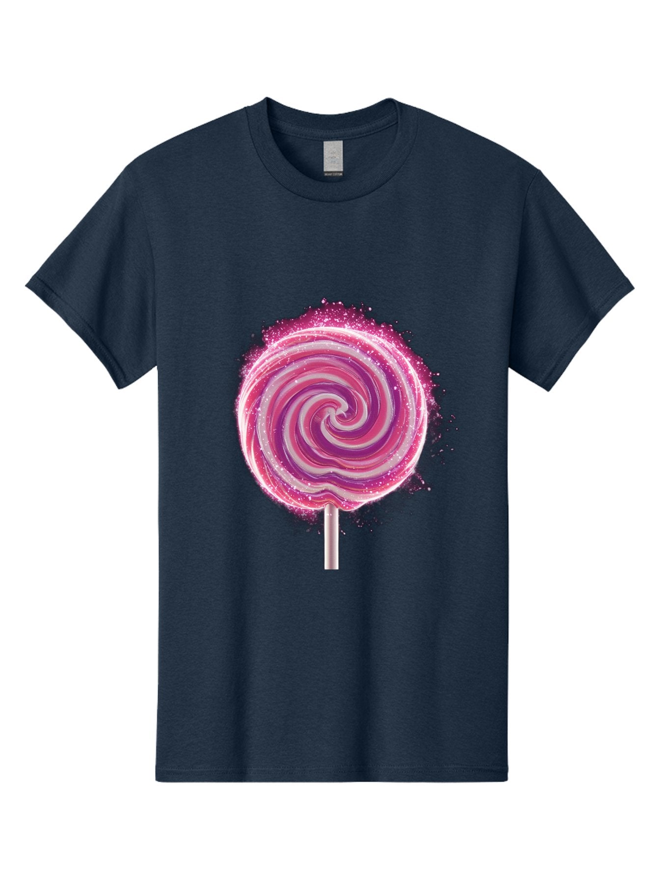Pink-Swirl-Lollipop Men'S Graphic Tee, 100% Cotton, Comfortable Casual Summer Wear, Machine Washable, Vintage Camera, Old Camera, Antique Camera, Black Camera, Classic Photography, Photography Equipment, Nostalgic Device, Film Camera, Baj695 3
