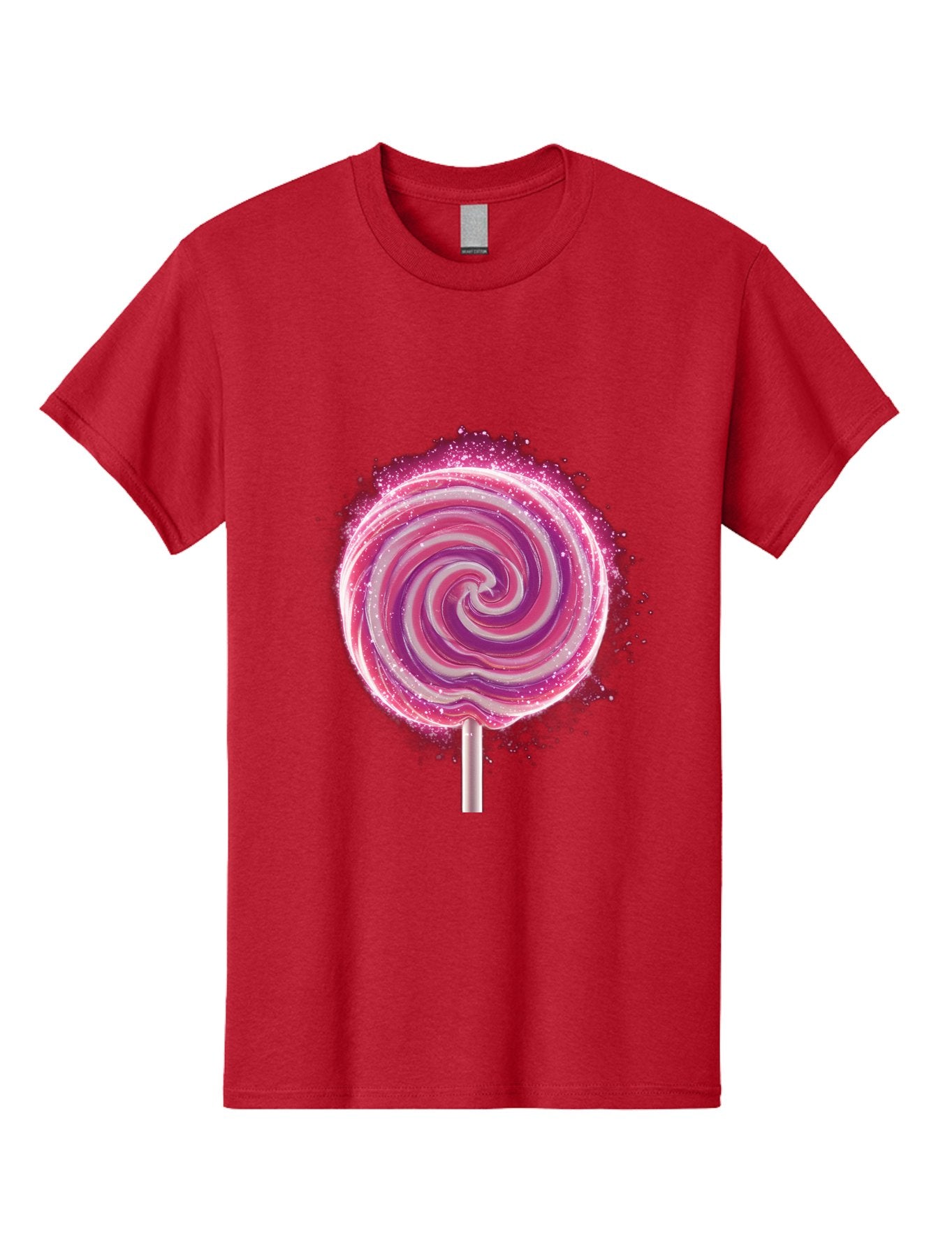 Pink-Swirl-Lollipop Men'S Graphic Tee, 100% Cotton, Comfortable Casual Summer Wear, Machine Washable, Vintage Camera, Old Camera, Antique Camera, Black Camera, Classic Photography, Photography Equipment, Nostalgic Device, Film Camera, Baj695