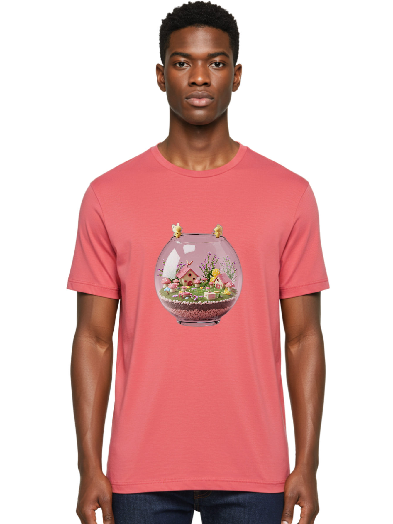 Pink-Terrarium Men'S Graphic Tee, 100% Cotton, Comfortable Casual Summer Wear, Machine Washable, Vintage Camera, Old Camera, Antique Camera, Black Camera, Classic Photography, Photography Equipment, Nostalgic Device, Film Camera, Camera Art Baj696 21