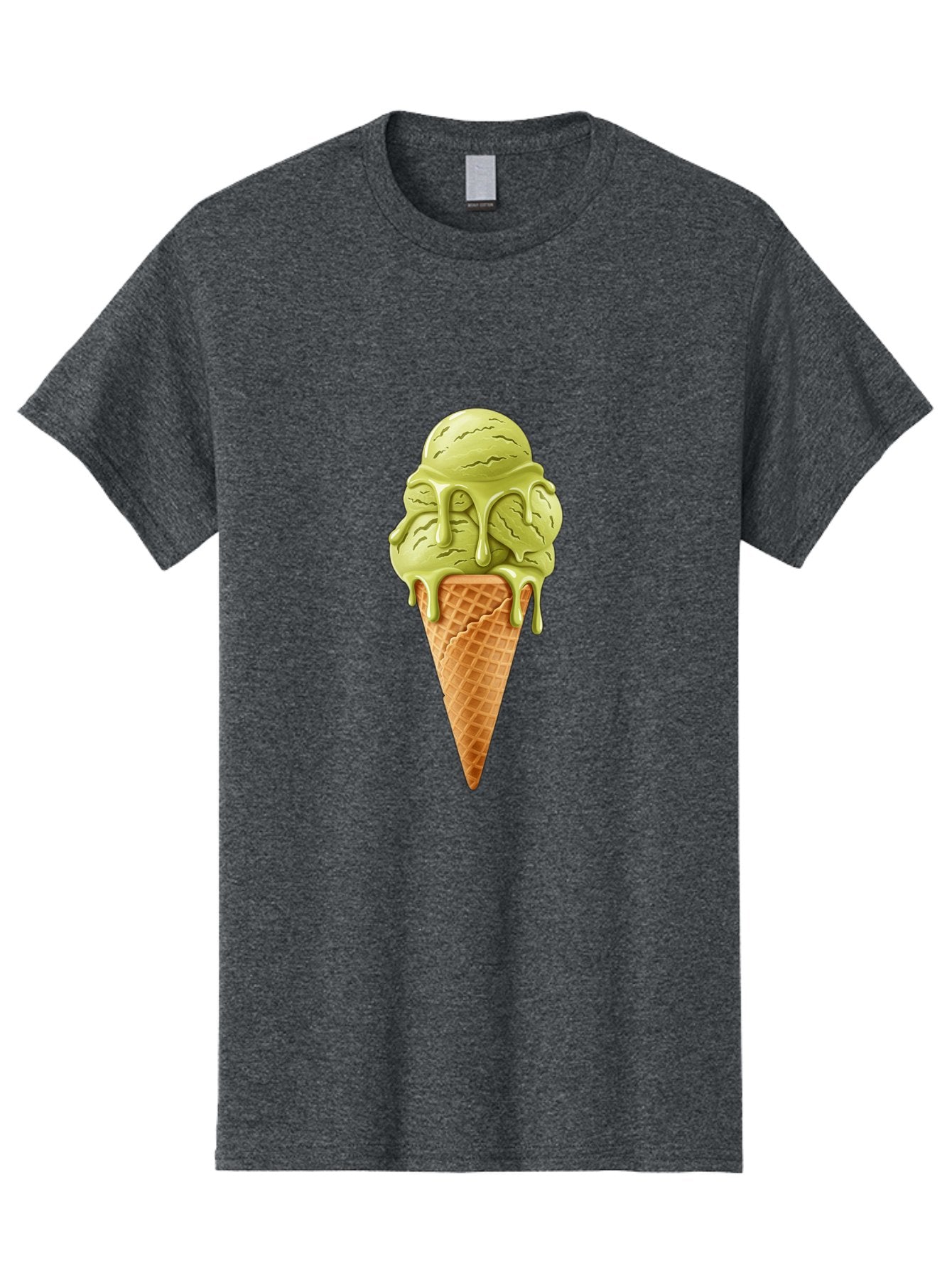 Pistachio-Ice-Cream-Cone Men'S Graphic Tee, 100% Cotton, Comfortable Casual Summer Wear, Machine Washable, Vintage Camera, Old Camera, Antique Camera, Black Camera, Classic Photography, Photography Equipment, Nostalgic Device, Film Camera, Baj697
