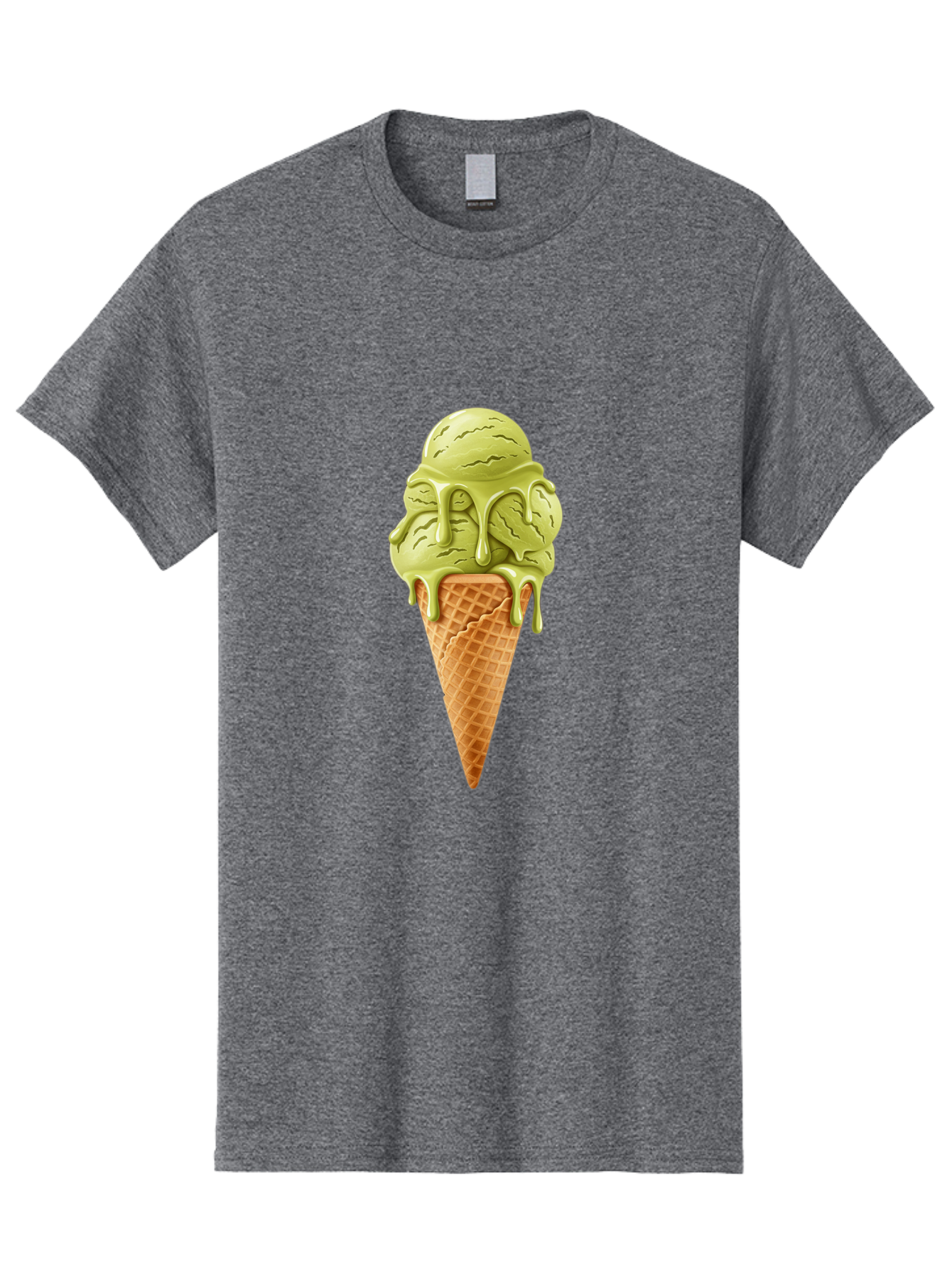 Pistachio-Ice-Cream-Cone Men'S Graphic Tee, 100% Cotton, Comfortable Casual Summer Wear, Machine Washable, Vintage Camera, Old Camera, Antique Camera, Black Camera, Classic Photography, Photography Equipment, Nostalgic Device, Film Camera, Baj697 5