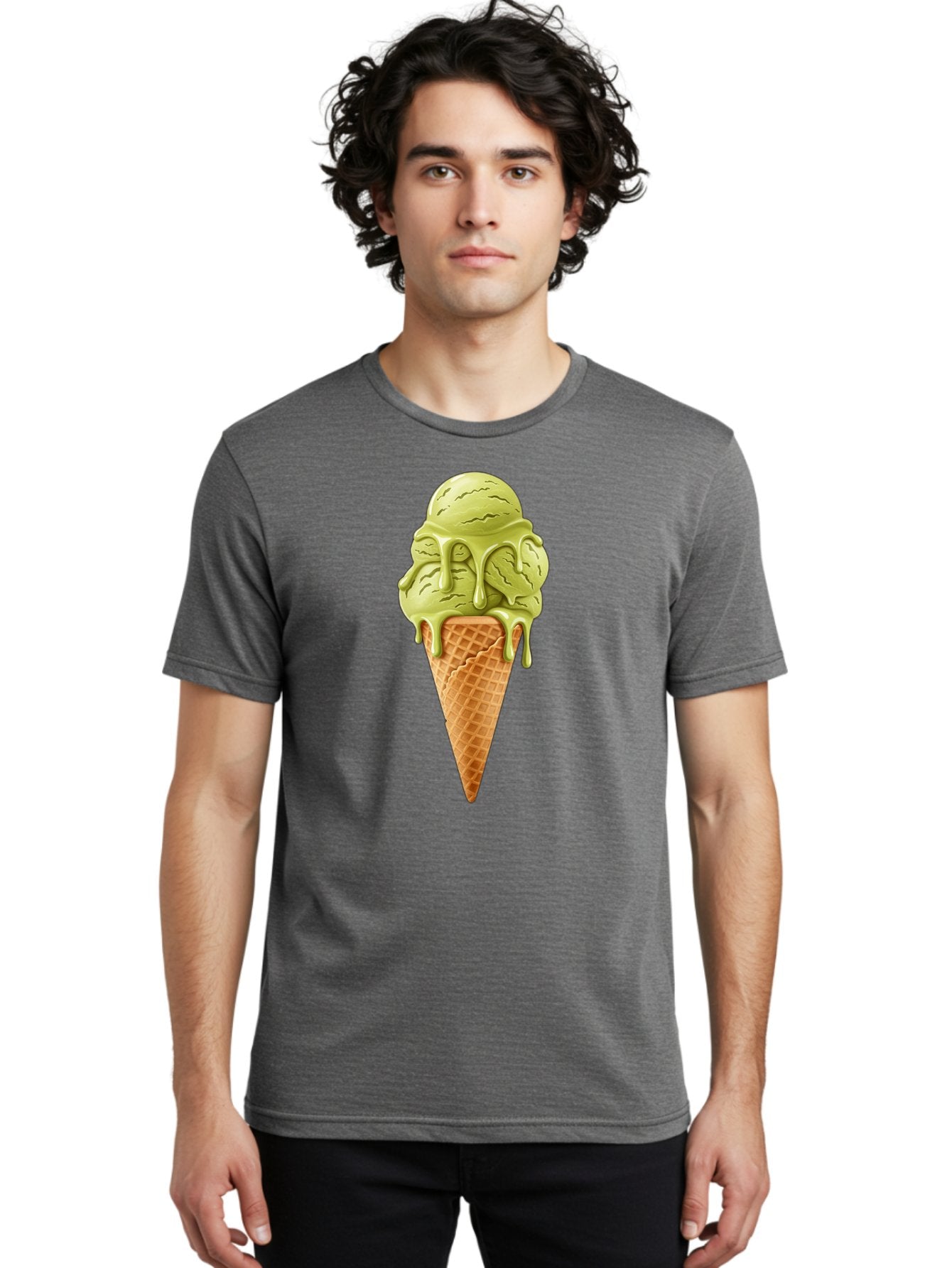 Pistachio-Ice-Cream-Cone Men'S Graphic Tee, 100% Cotton, Comfortable Casual Summer Wear, Machine Washable, Vintage Camera, Old Camera, Antique Camera, Black Camera, Classic Photography, Photography Equipment, Nostalgic Device, Film Camera, Baj697 26