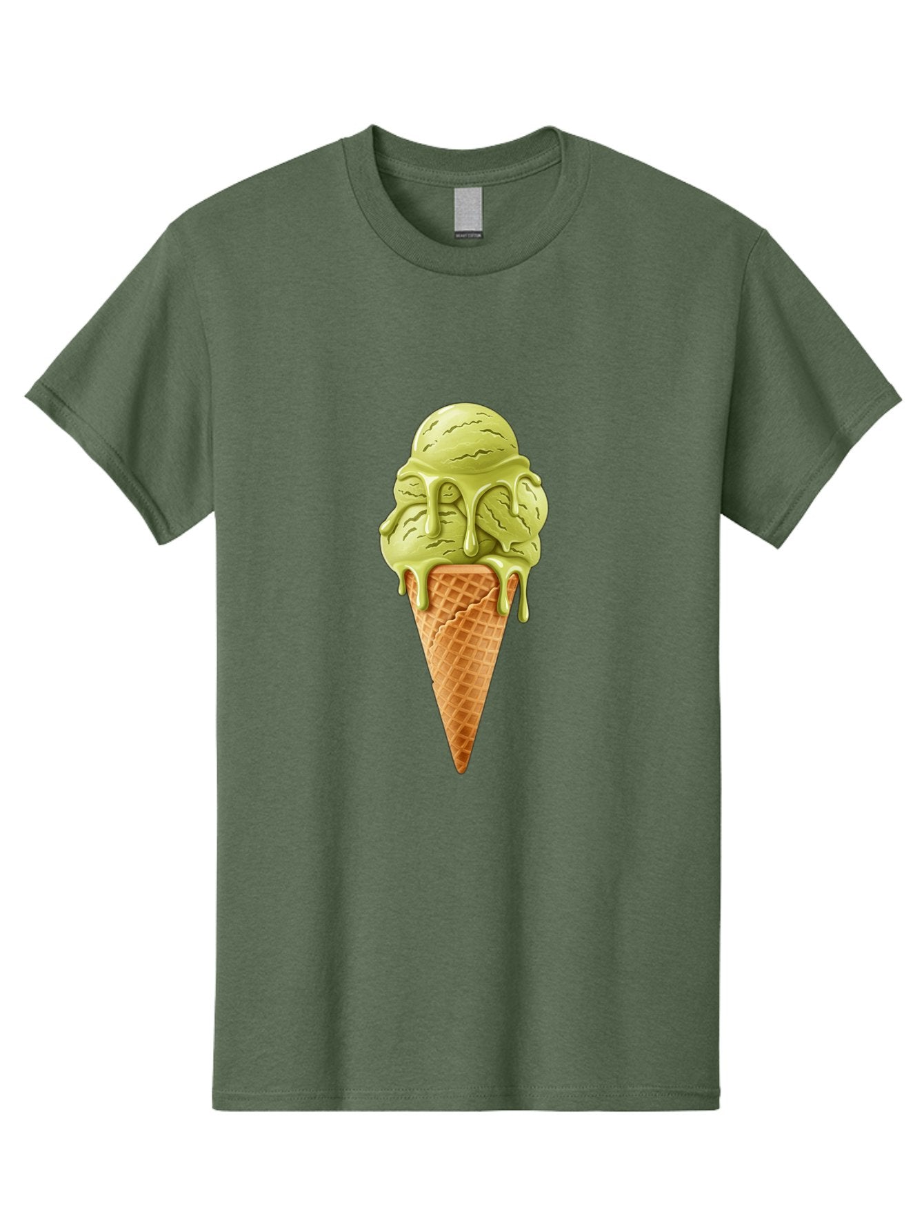 Pistachio-Ice-Cream-Cone Men'S Graphic Tee, 100% Cotton, Comfortable Casual Summer Wear, Machine Washable, Vintage Camera, Old Camera, Antique Camera, Black Camera, Classic Photography, Photography Equipment, Nostalgic Device, Film Camera, Baj697 8